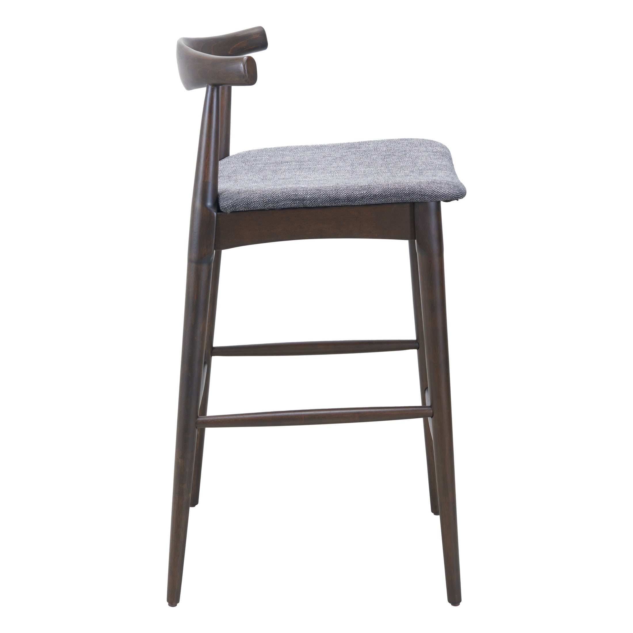 Tuzka Barstool (Set of 2) Gray & Espresso