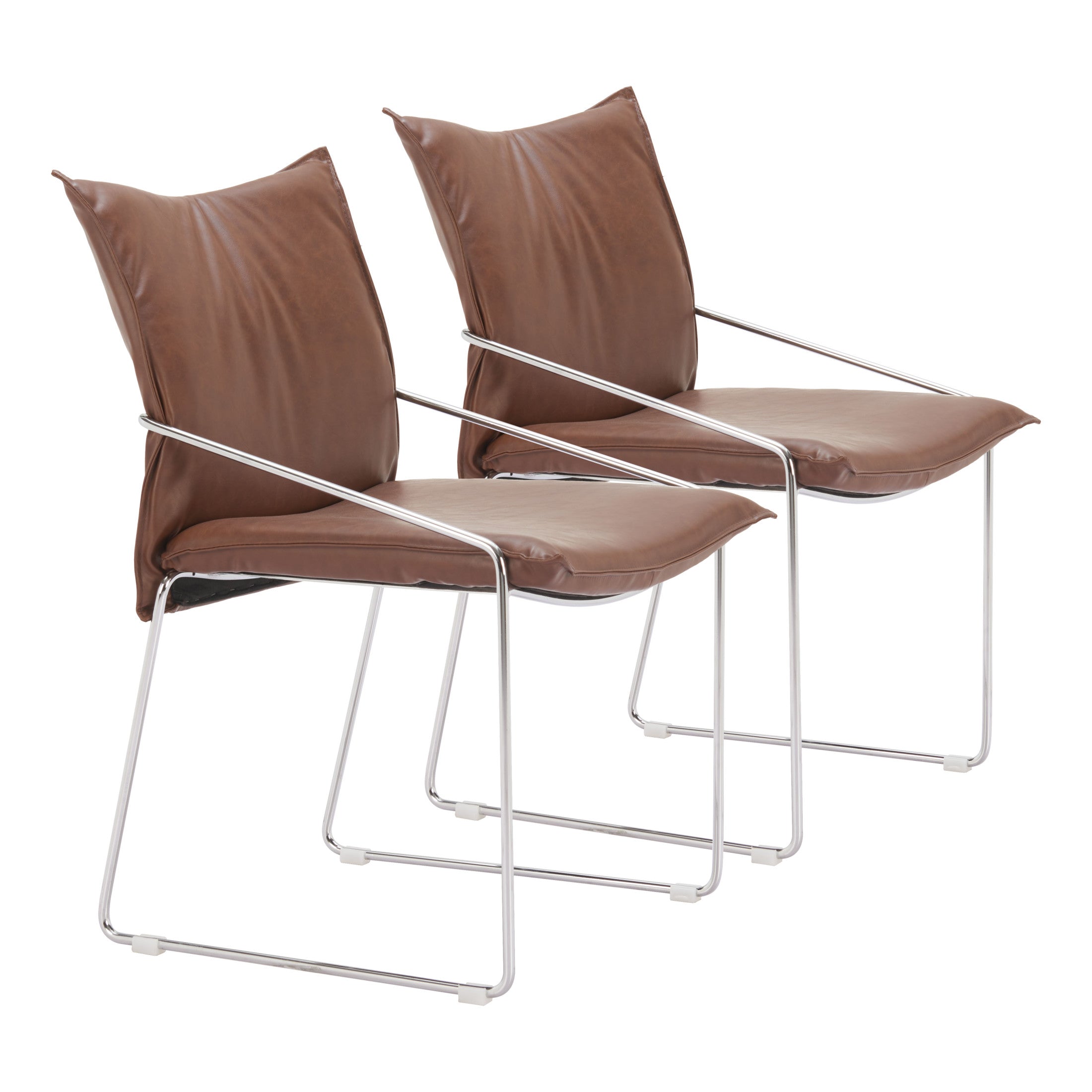 Pola Dining Chair (Set of 2) Brown