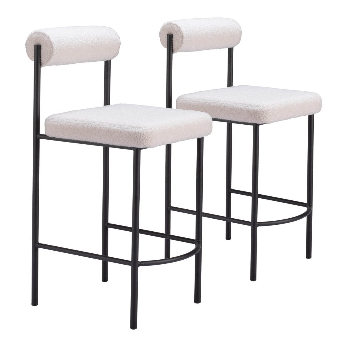 Livorno Counter Stool (Set of 2) Ivory