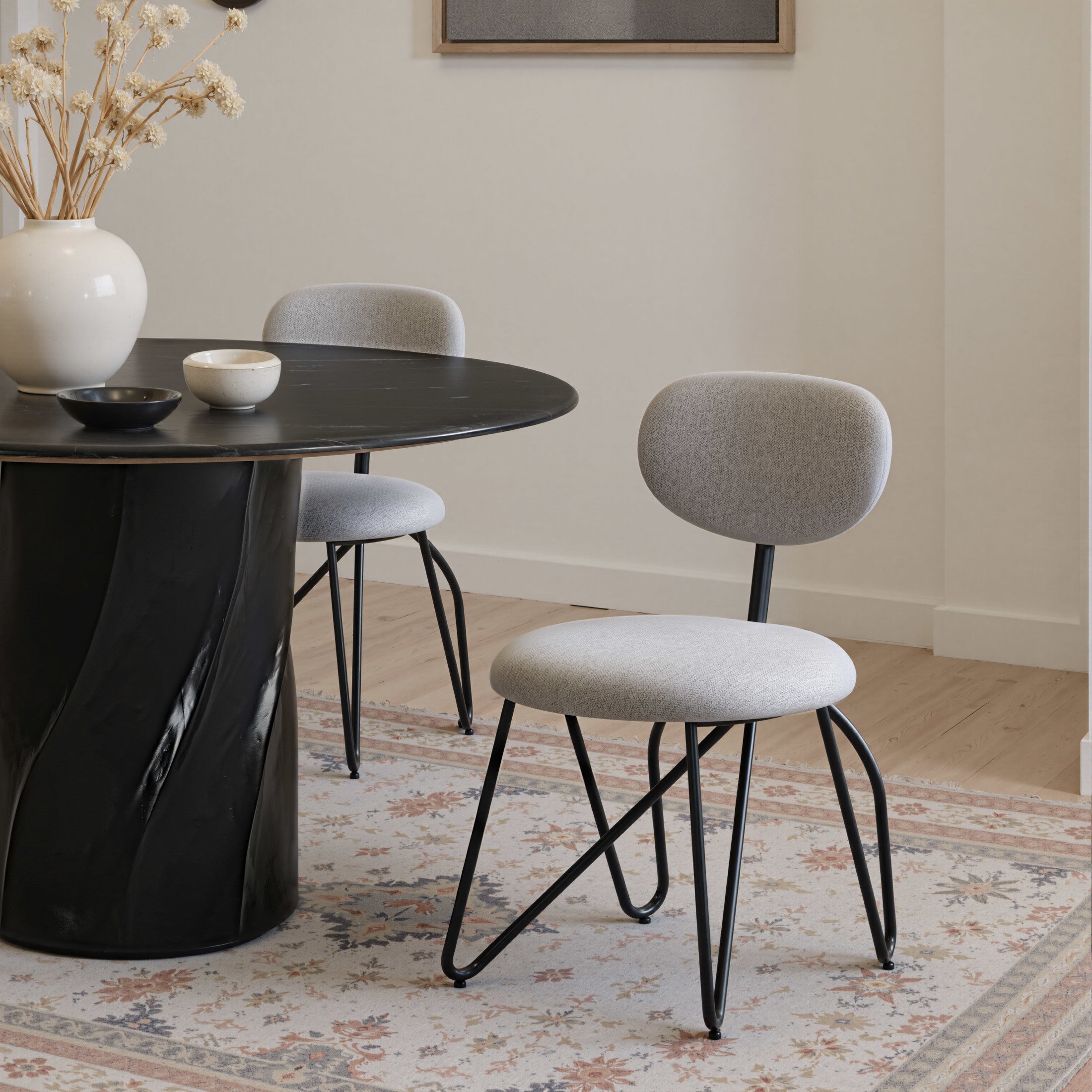 Novi Dining Chair (Set of 2) Dove Gray