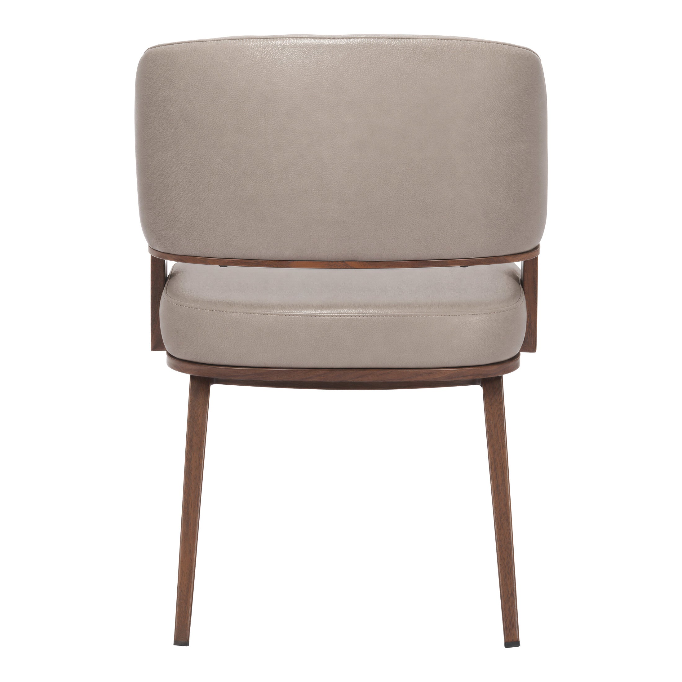 Poise Dining Chair Brown & Walnut
