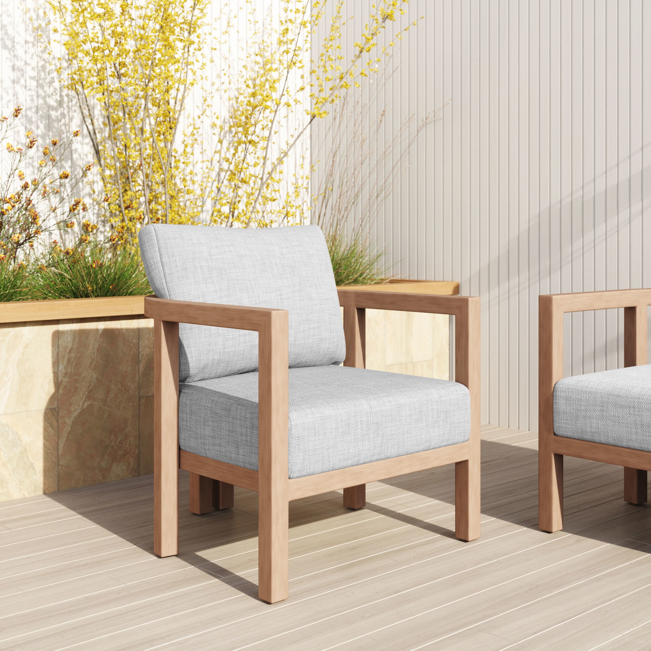 Leto Armchair Gray