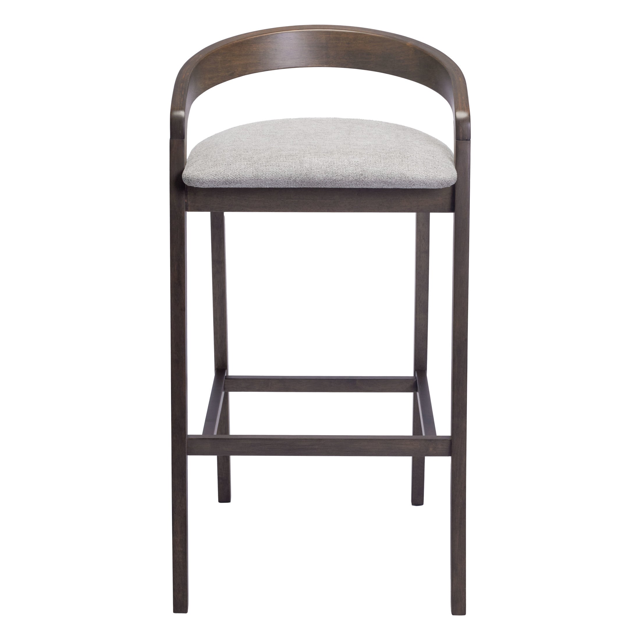 Troy Barstool (Set of 2) Dove Gray & Espresso