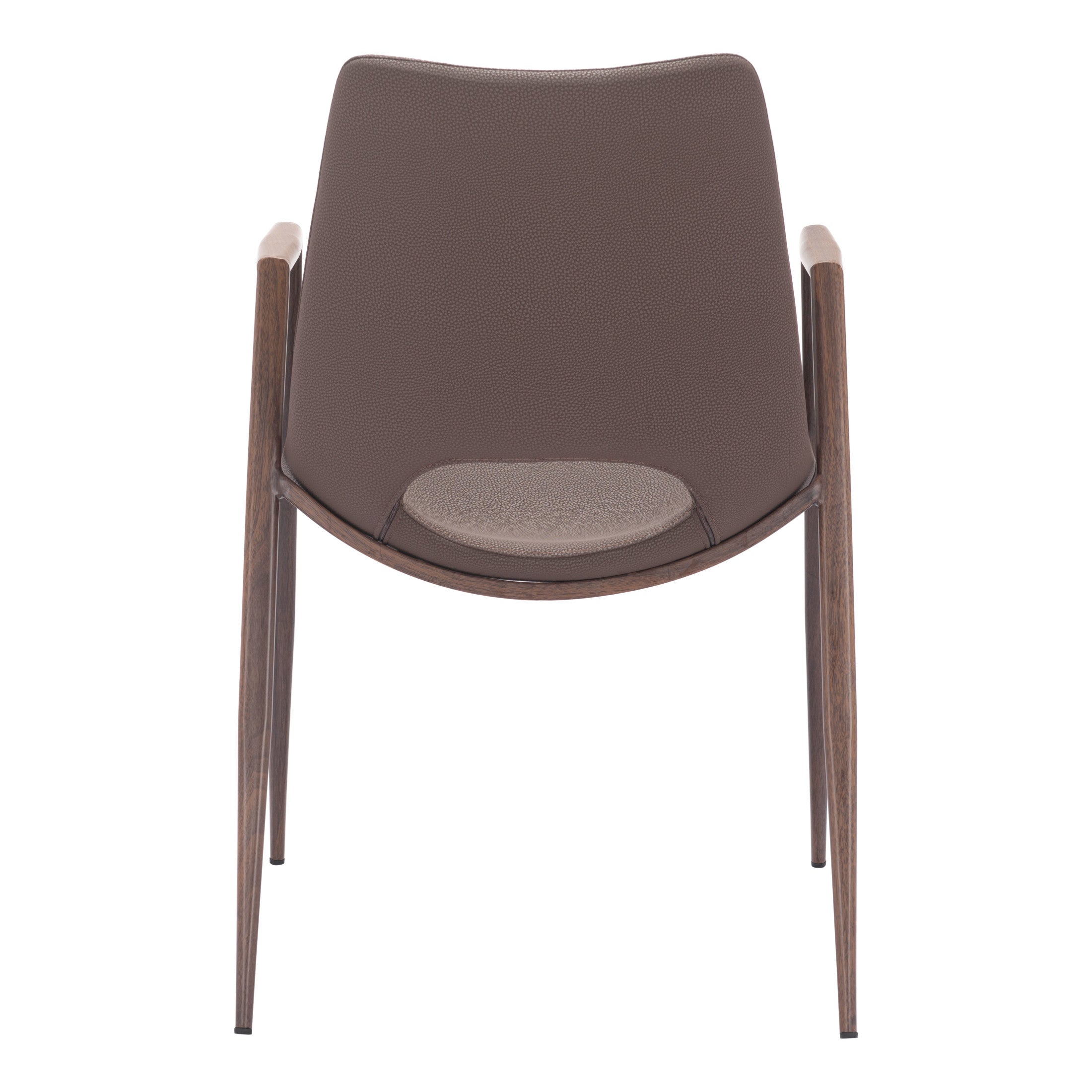 Desi Dining Chair (Set of 2) Brown & Walnut