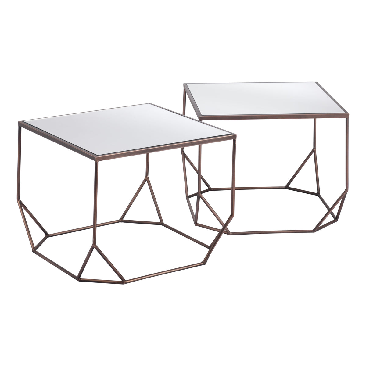 Arzon Coffee Table Set (2-Piece) Bronze