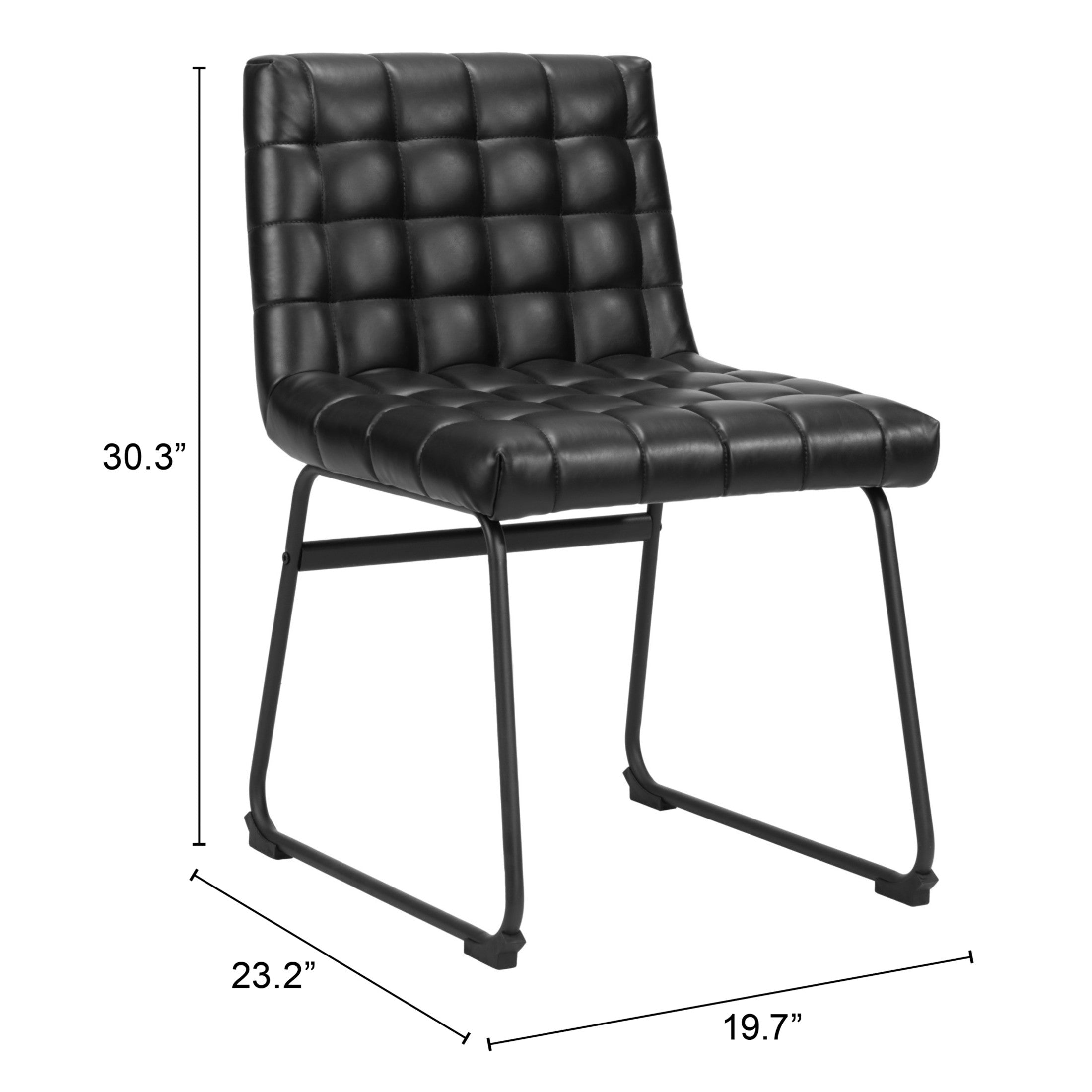 Pago Dining Chair (Set of 2) Black