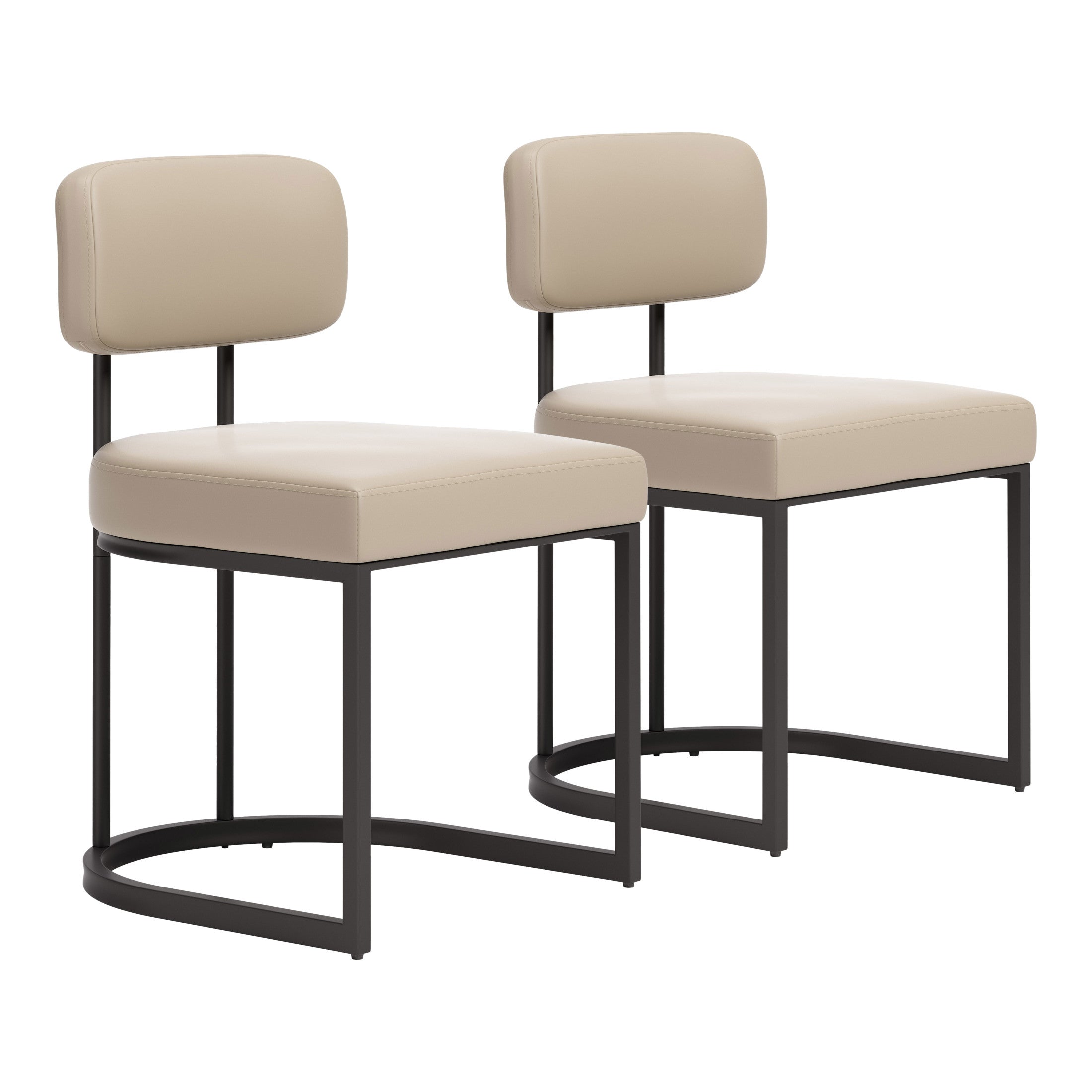 Velar Dining Chair (Set of 2) Beige & Gray