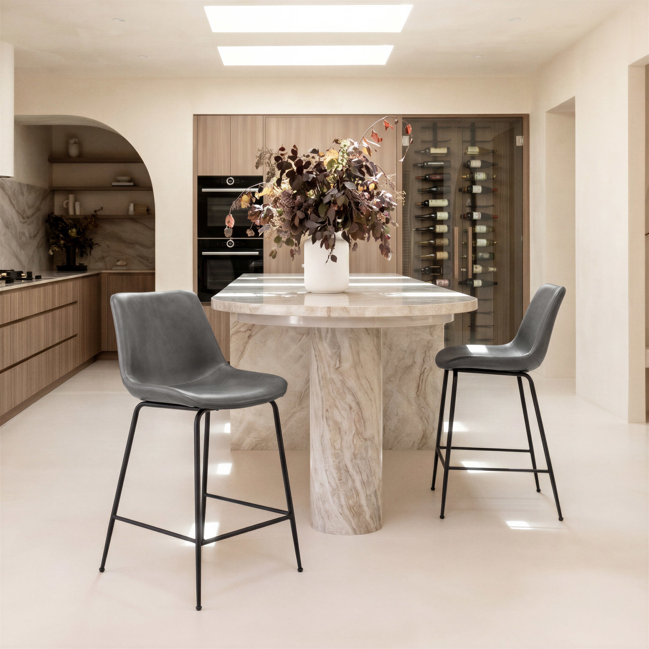 Byron Counter Stool Gray