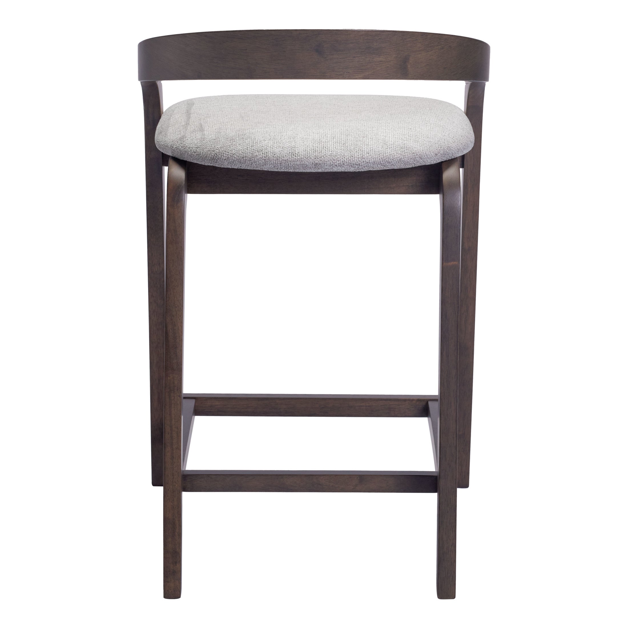 Troy Counter Stool (Set of 2) Dove Gray & Espresso