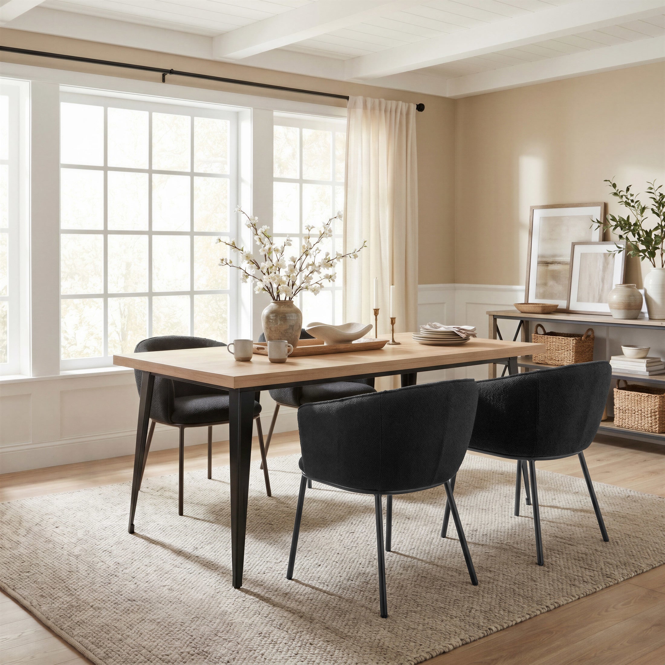 Essen Dining Chair Black & Bronze