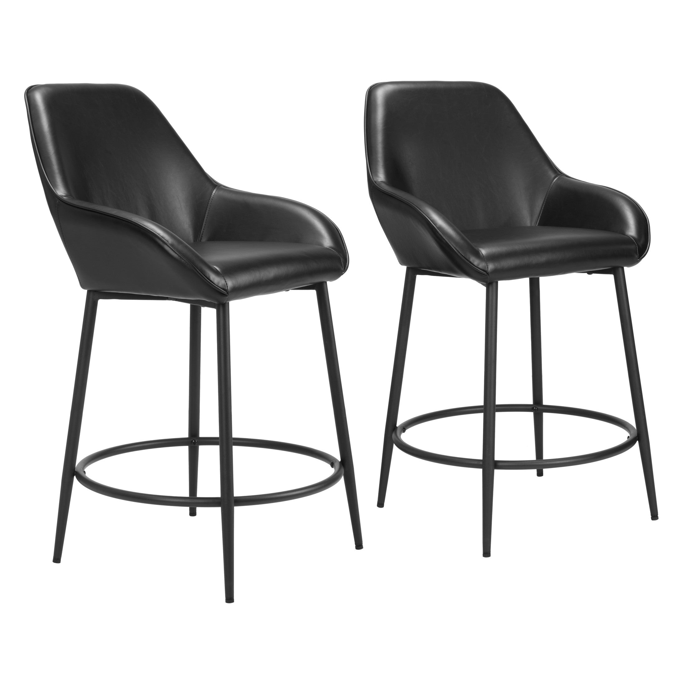 Vila Counter Stool (Set of 2) Black