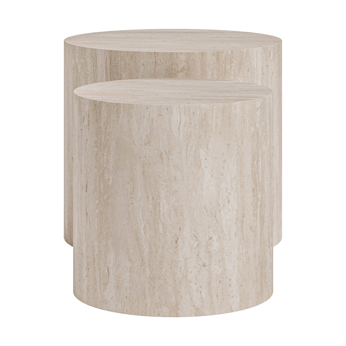 Carzo Coffee Table Set (2-Piece) Stone Beige