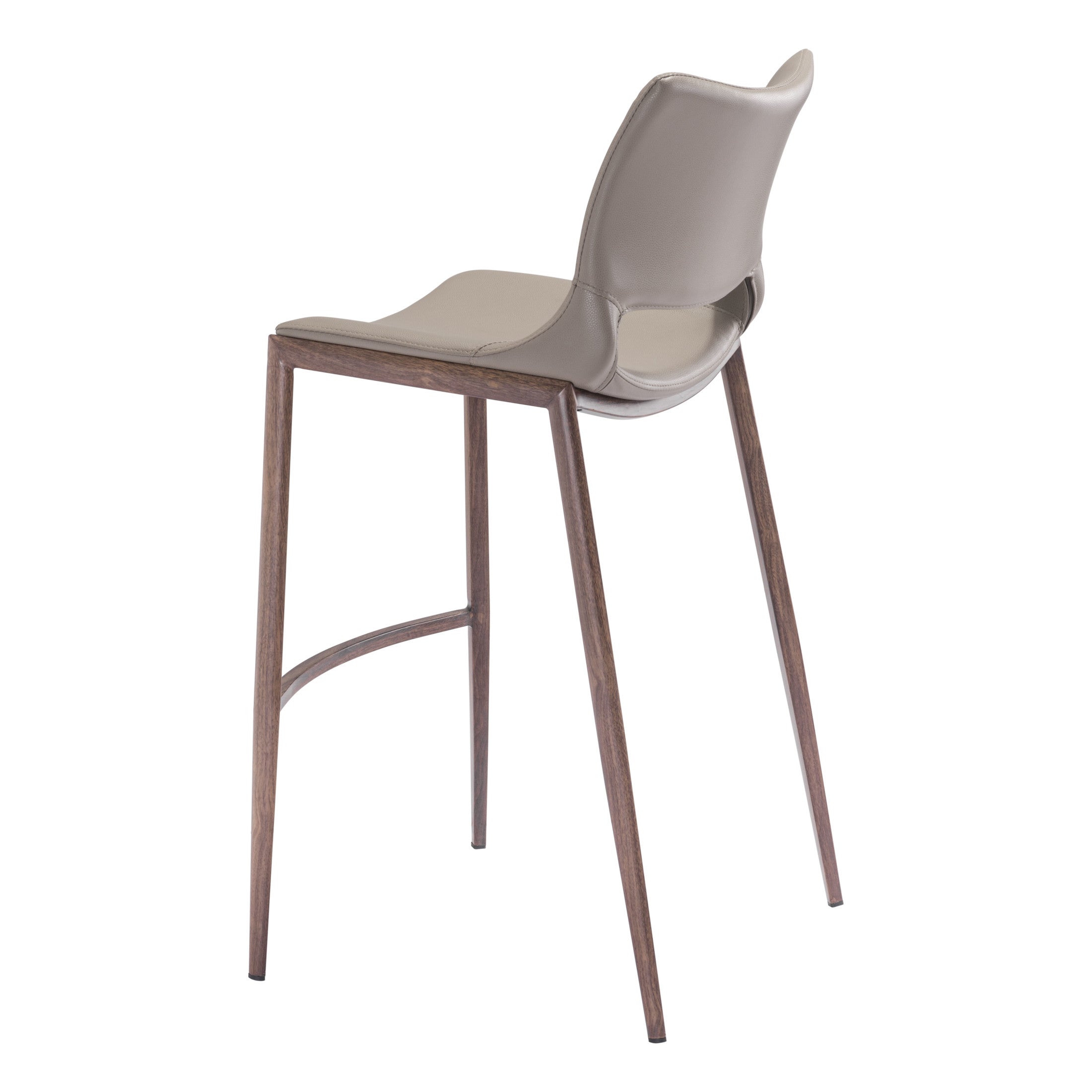 Ace Barstool (Set of 2) Brown & Walnut