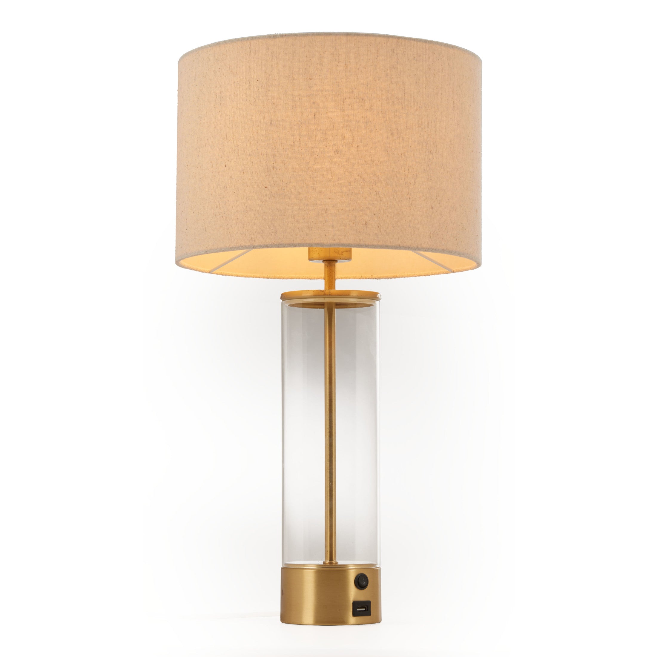 Boreal Table Lamp Beige & Gold