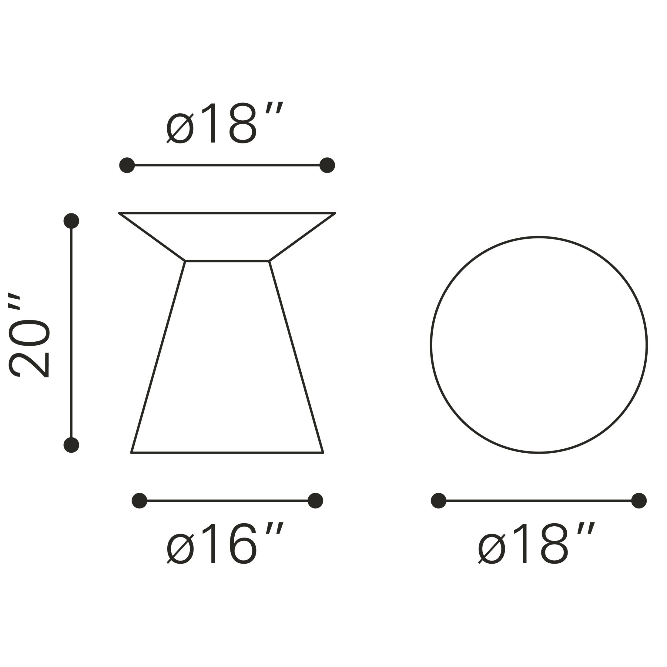 Proton Side Table Gold