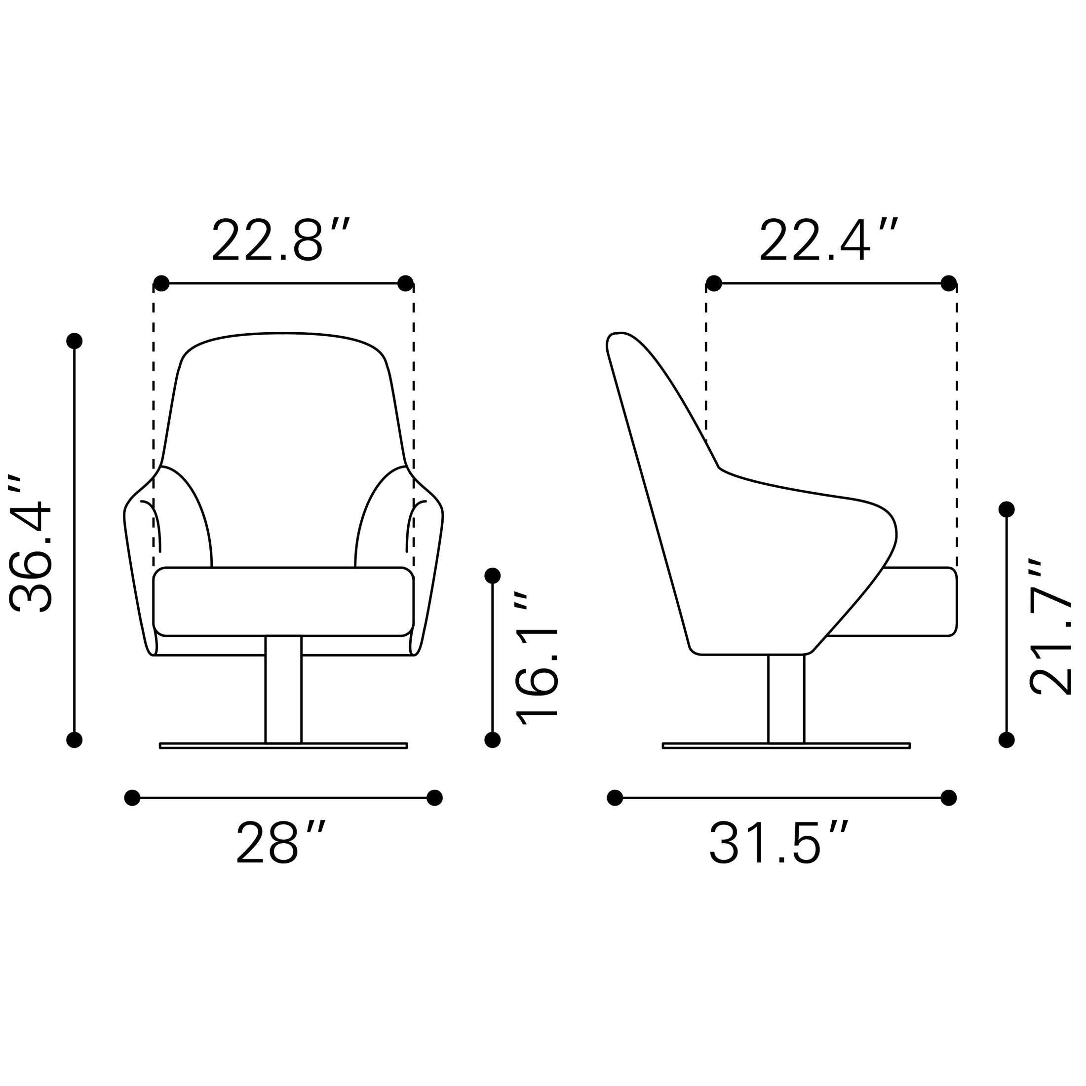 Withby Accent Chair Brown