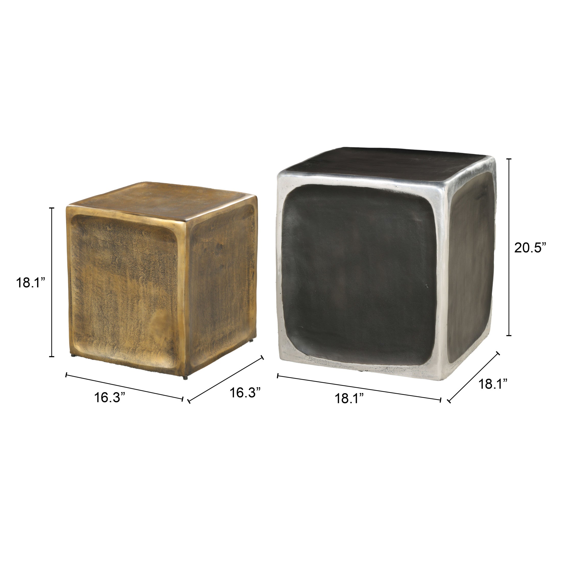 Brics Side Table Set (2-Piece) Multicolor