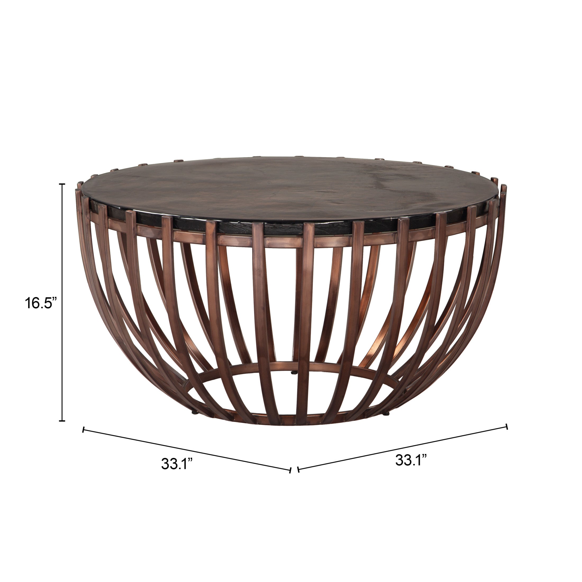 Kafig Coffee Table Bronze