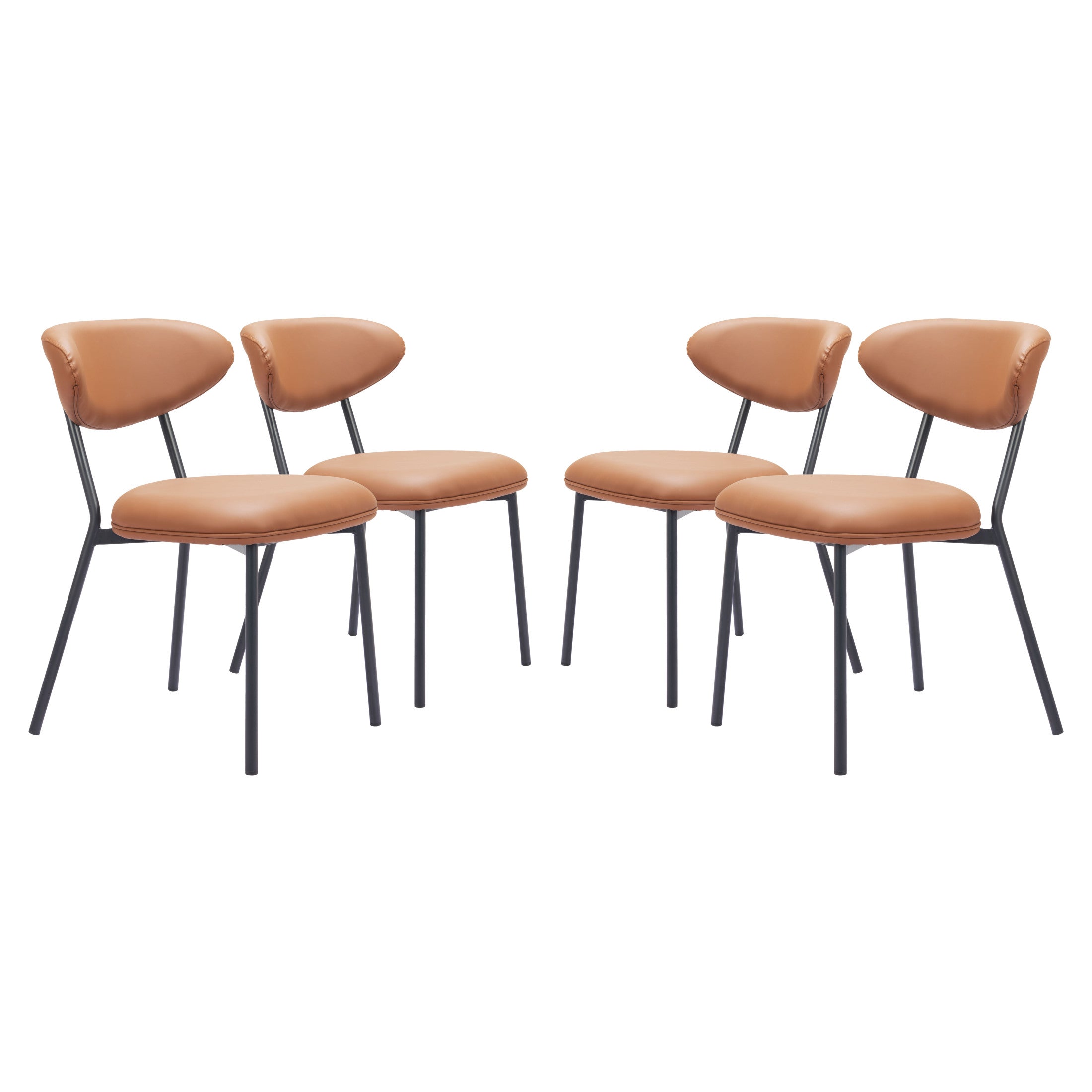 Rorun Dining Chair (Set of 4) Brown
