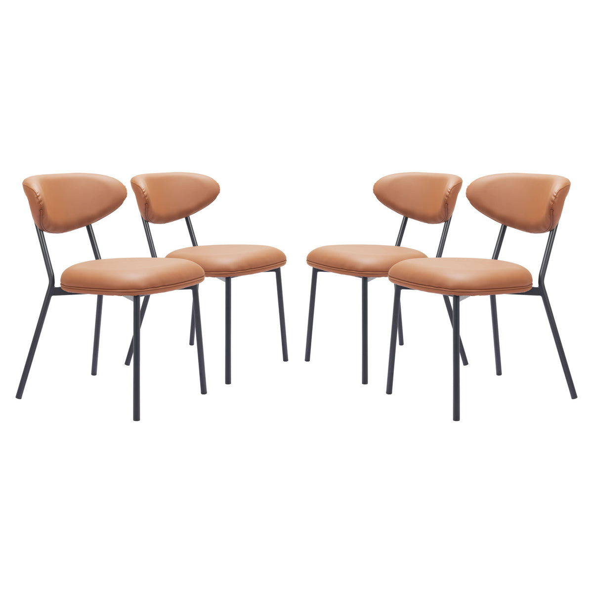 Rorun Dining Chair (Set of 4) Brown