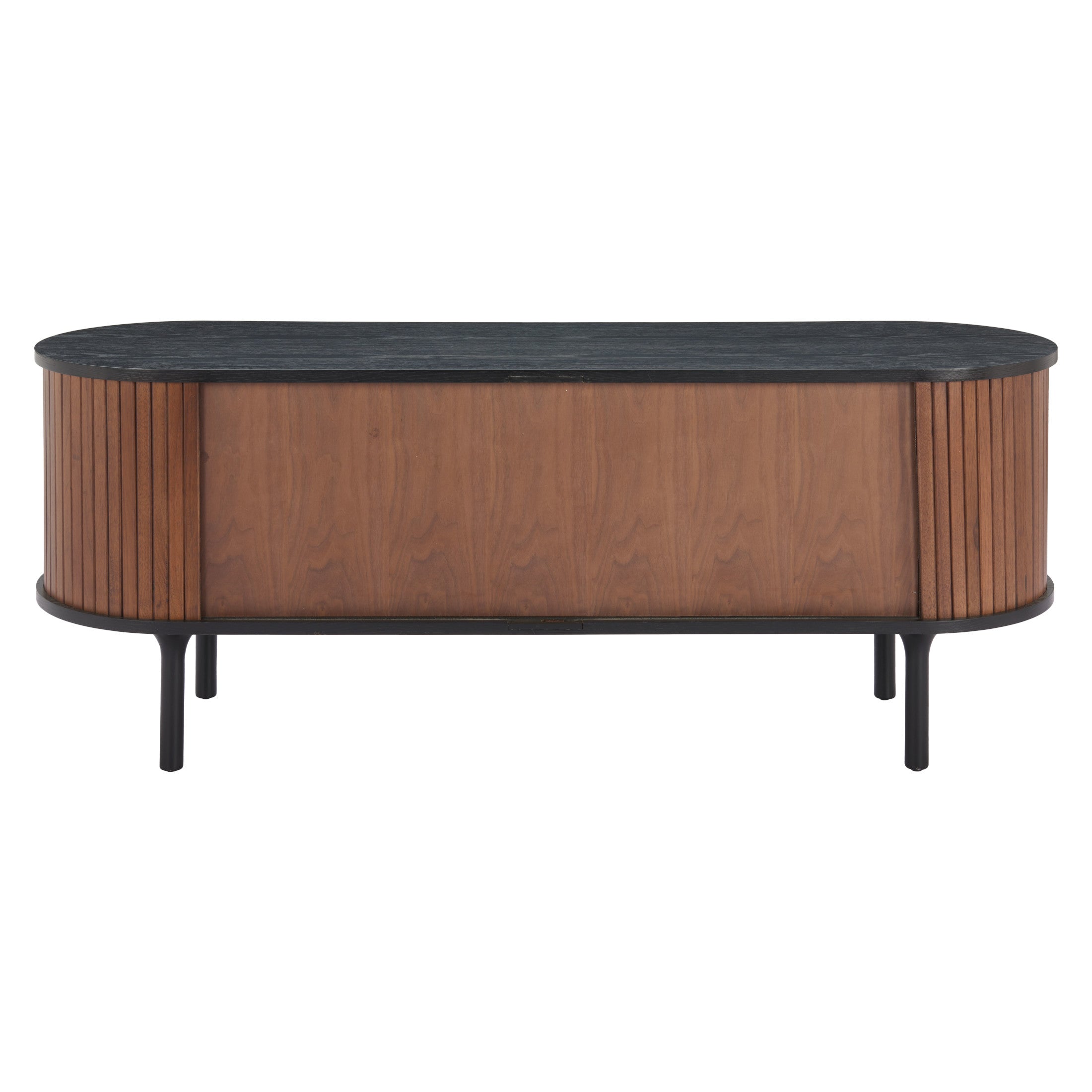 Koriana Entertainment Stand Black & Walnut