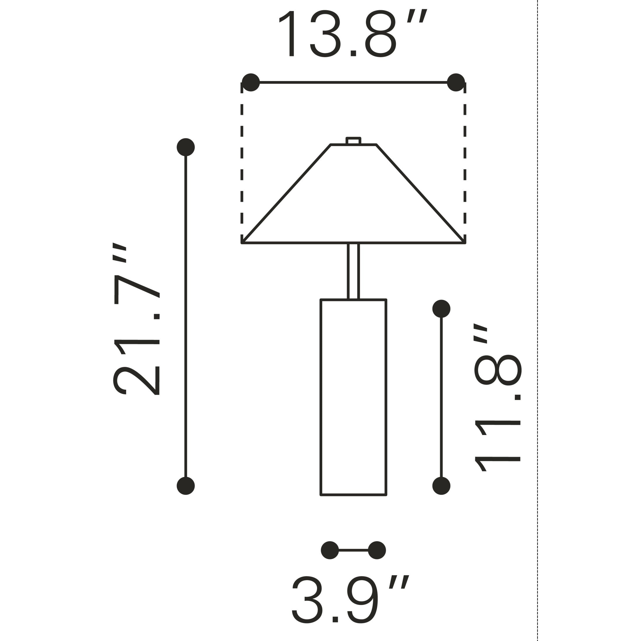 Ciara Table Lamp Beige & White