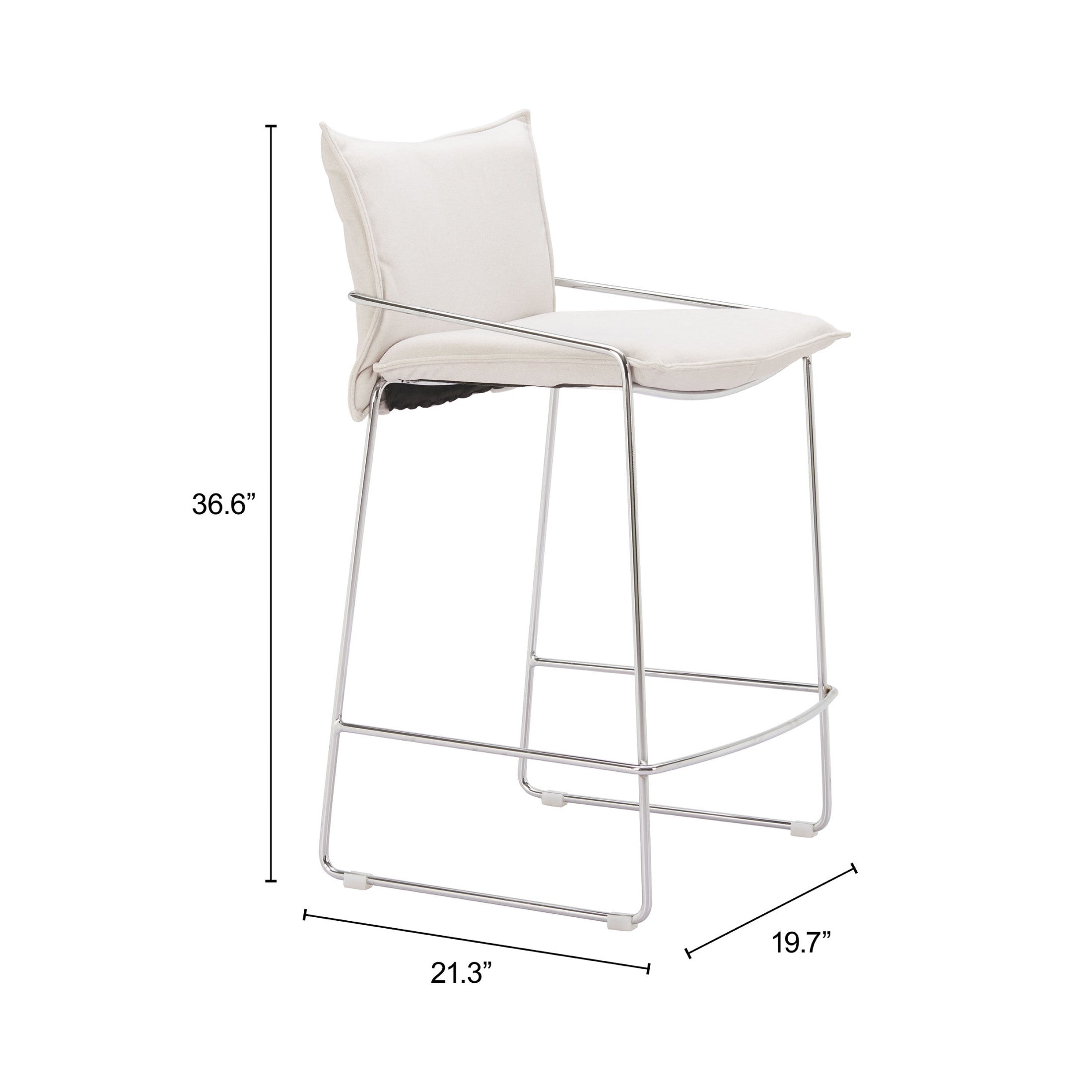 Pola Counter Stool White