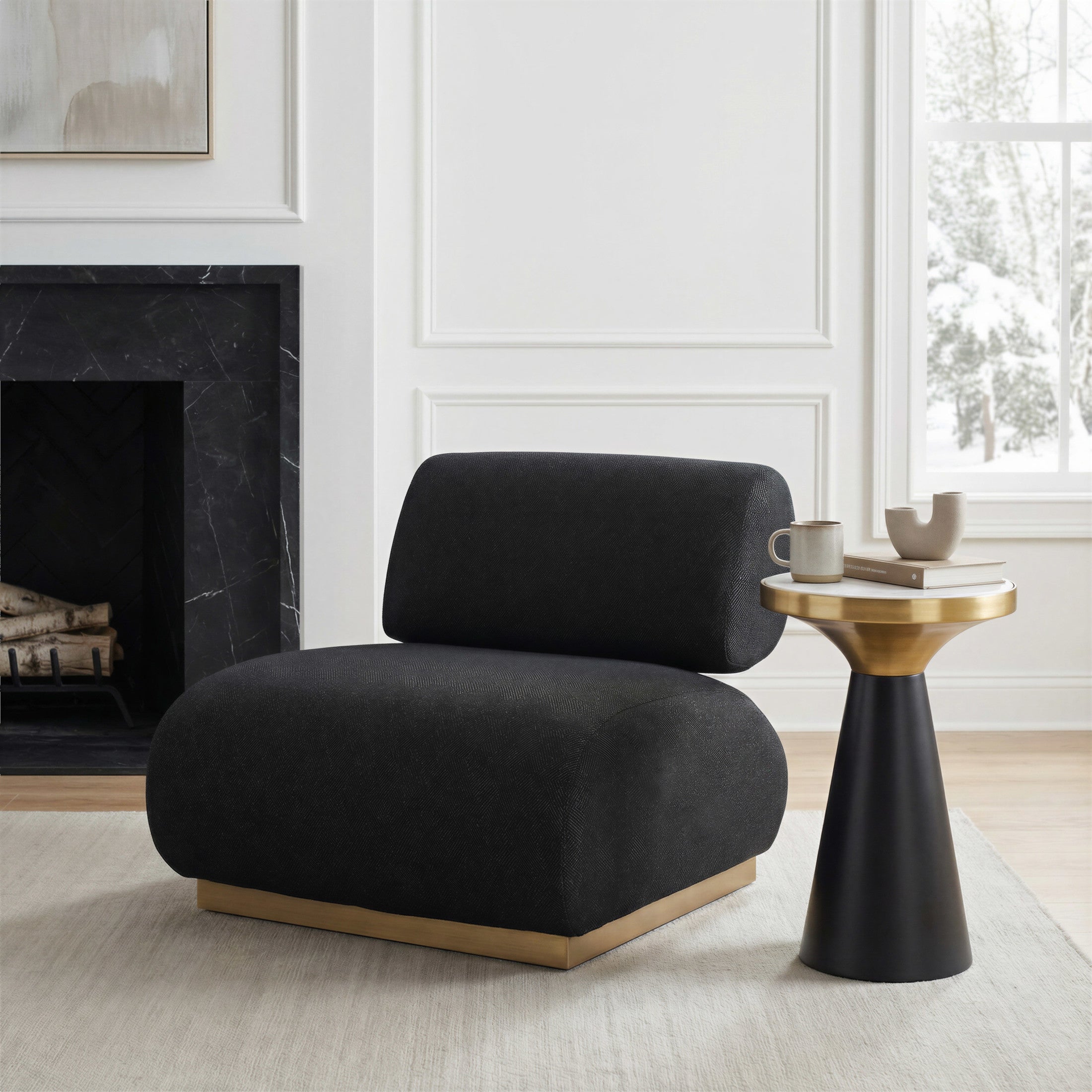 Obsidian Accent Table Multicolor
