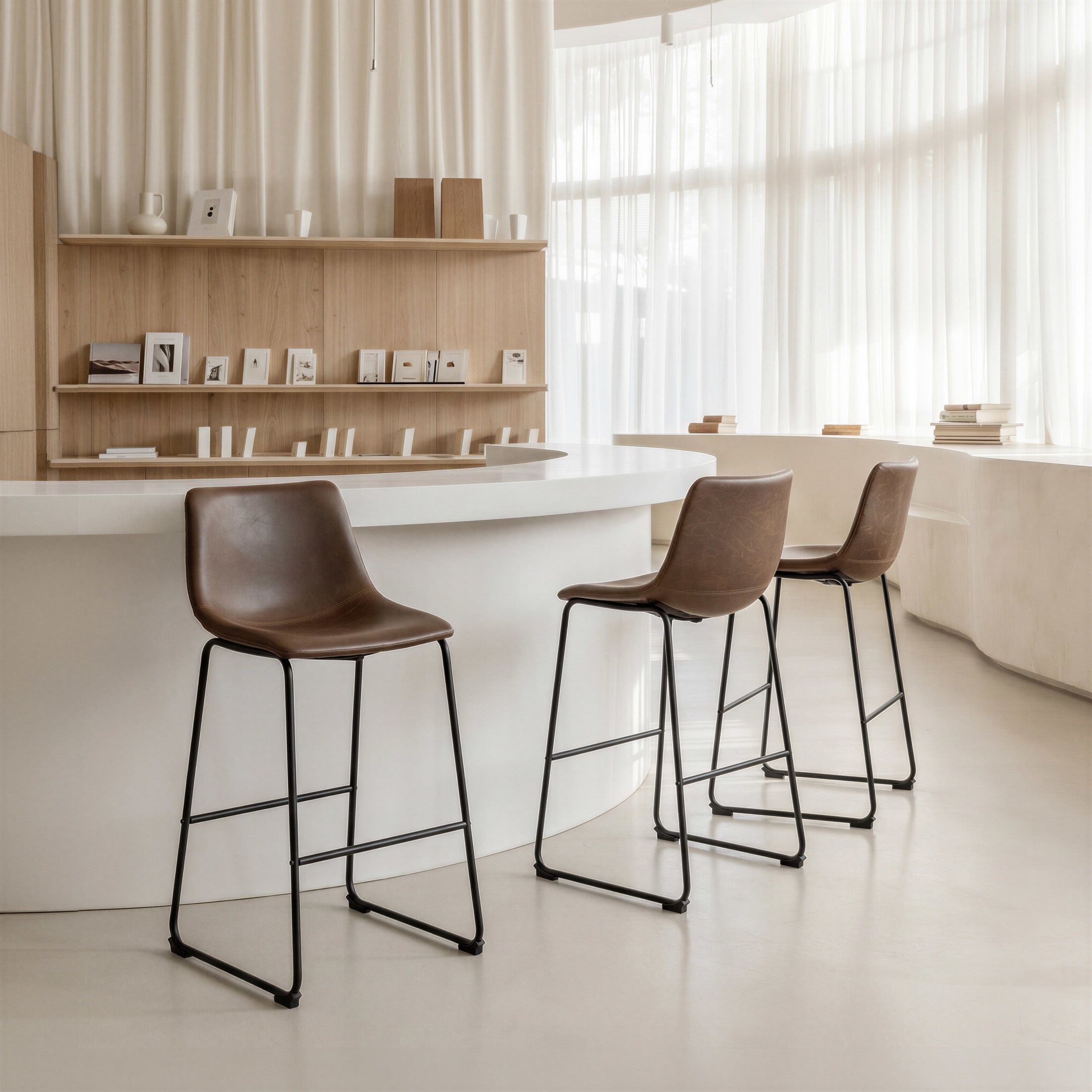 Smart Barstool (Set of 2) Vintage Espresso