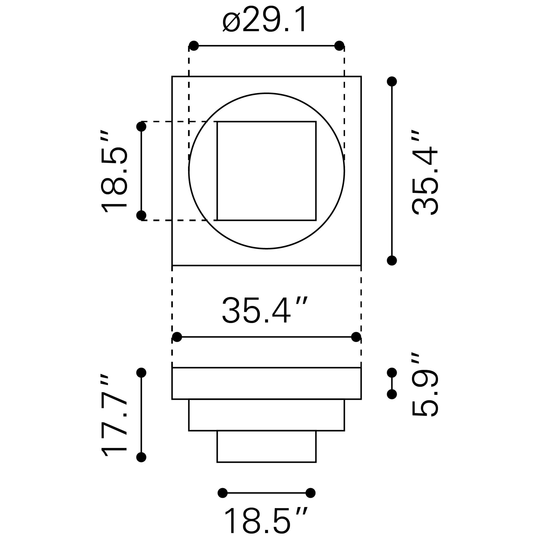Trani Coffee Table Whitewashed
