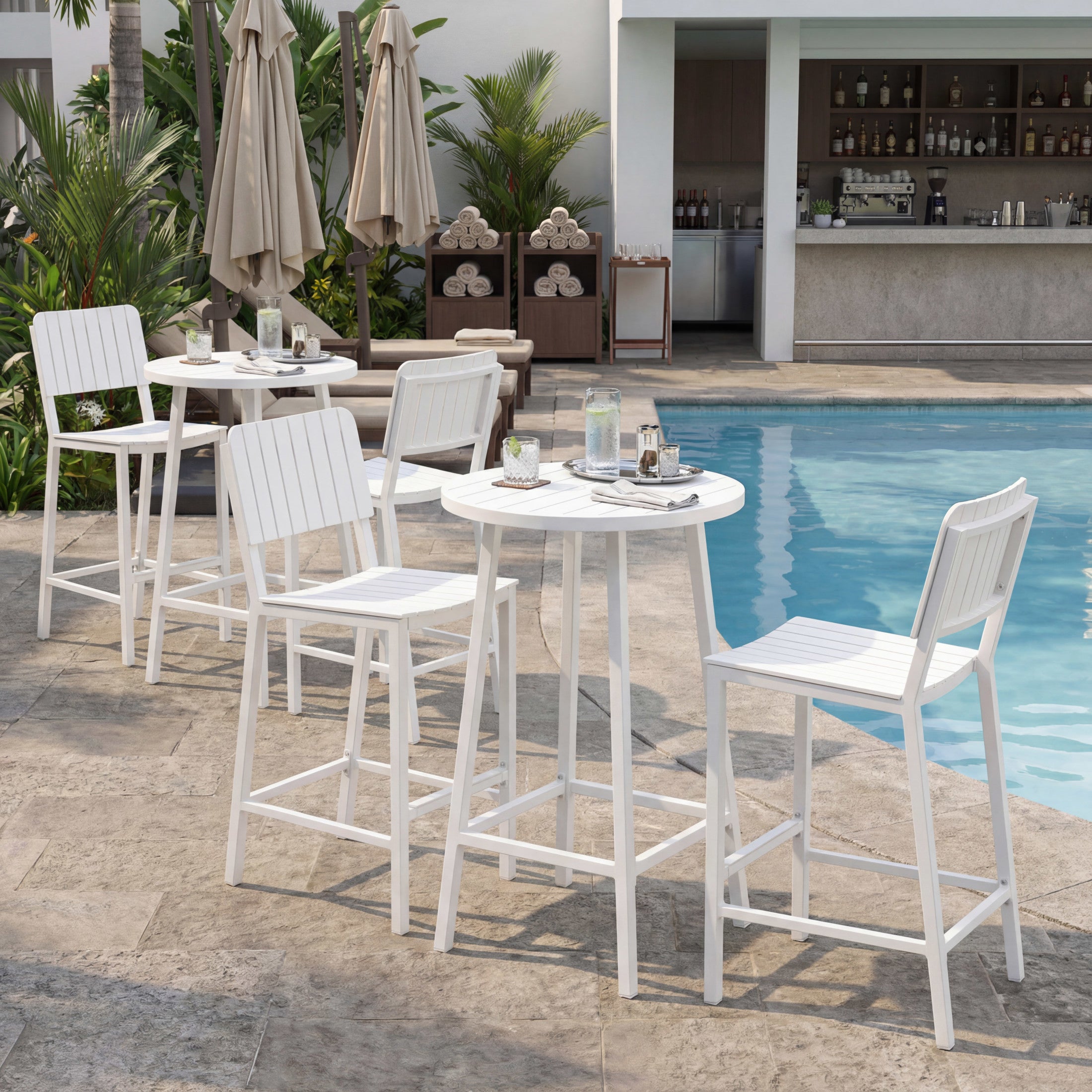 Kayu Barstool White