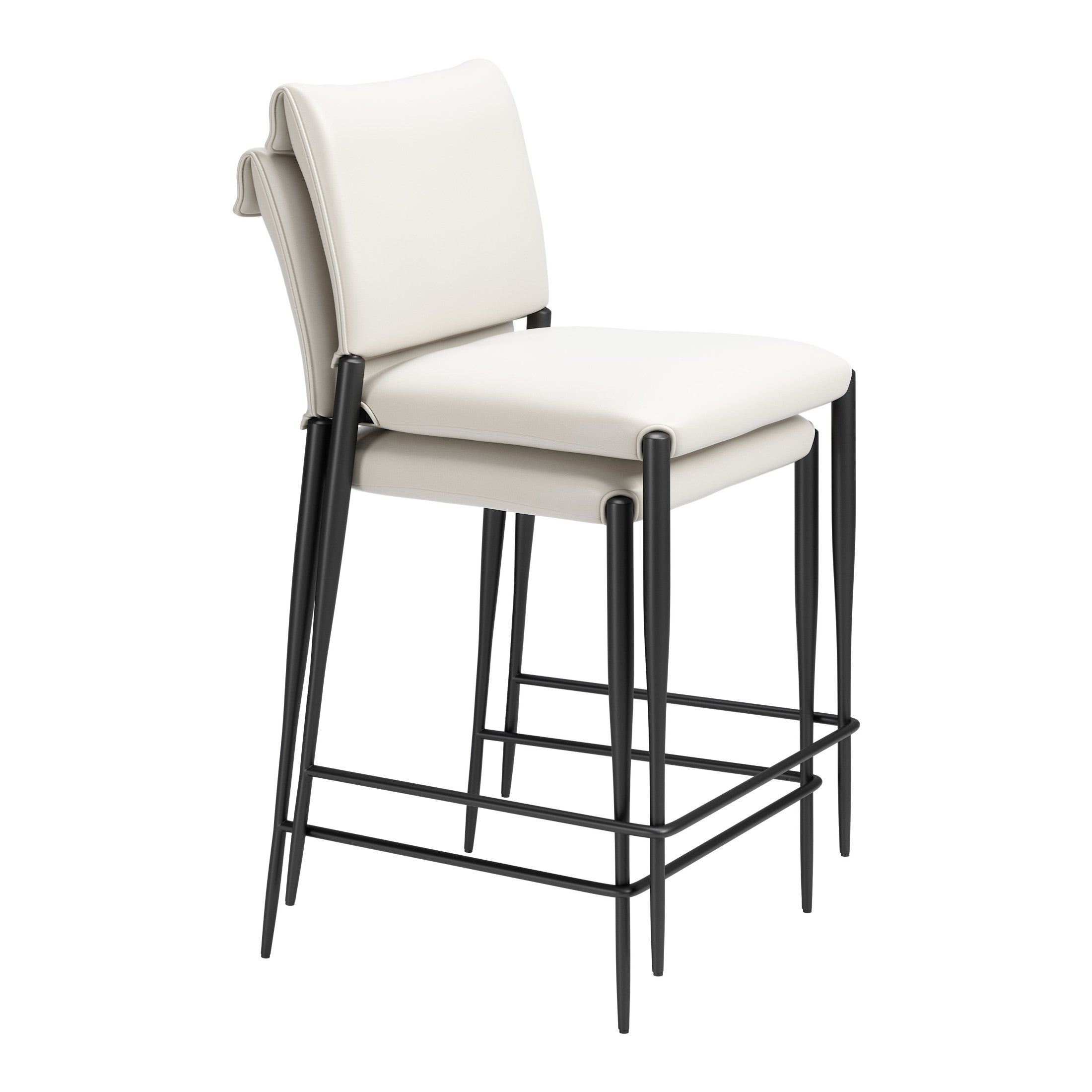 Freesia Counter Stool (Set of 2) White