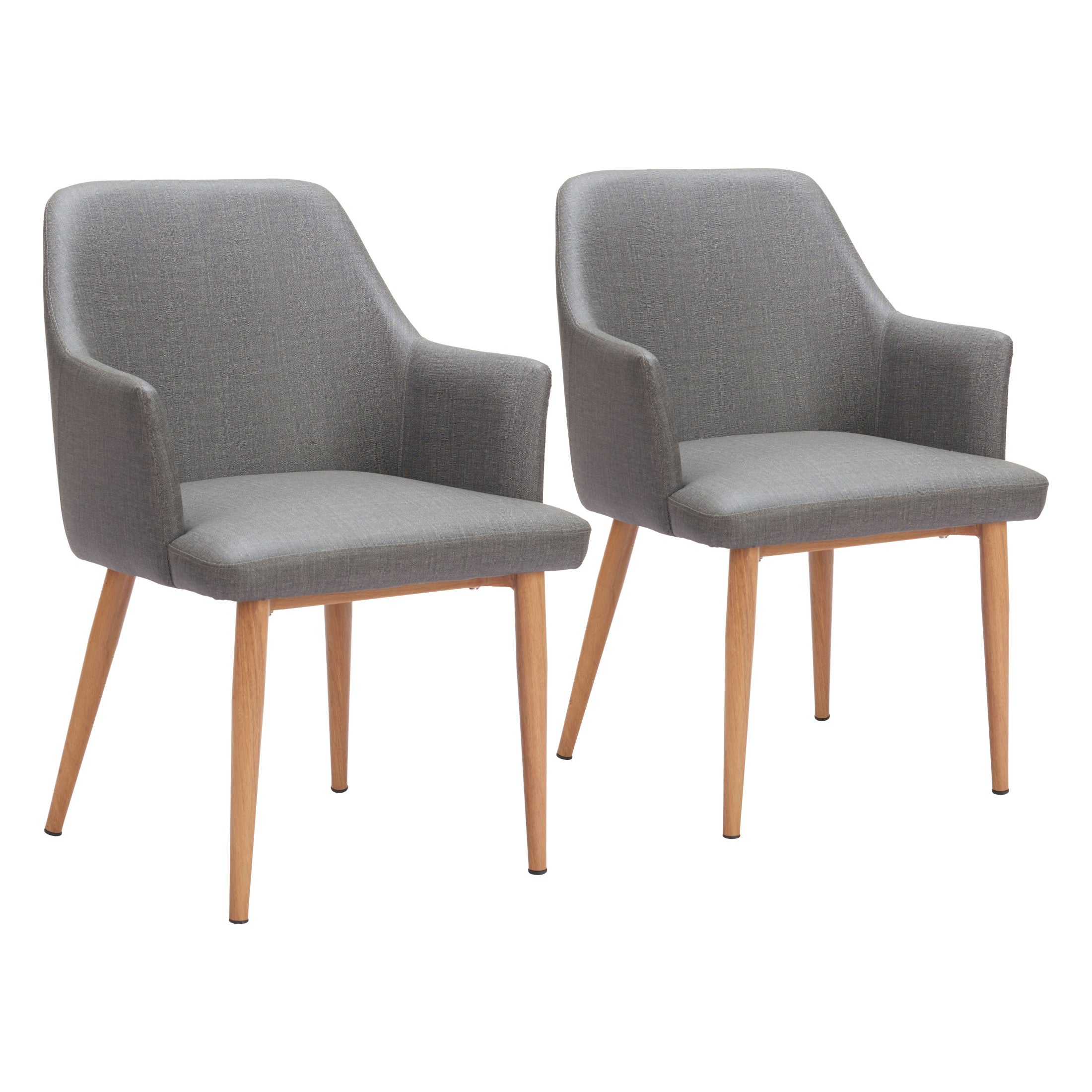 Wisom Dining Chair (Set of 2) Gray
