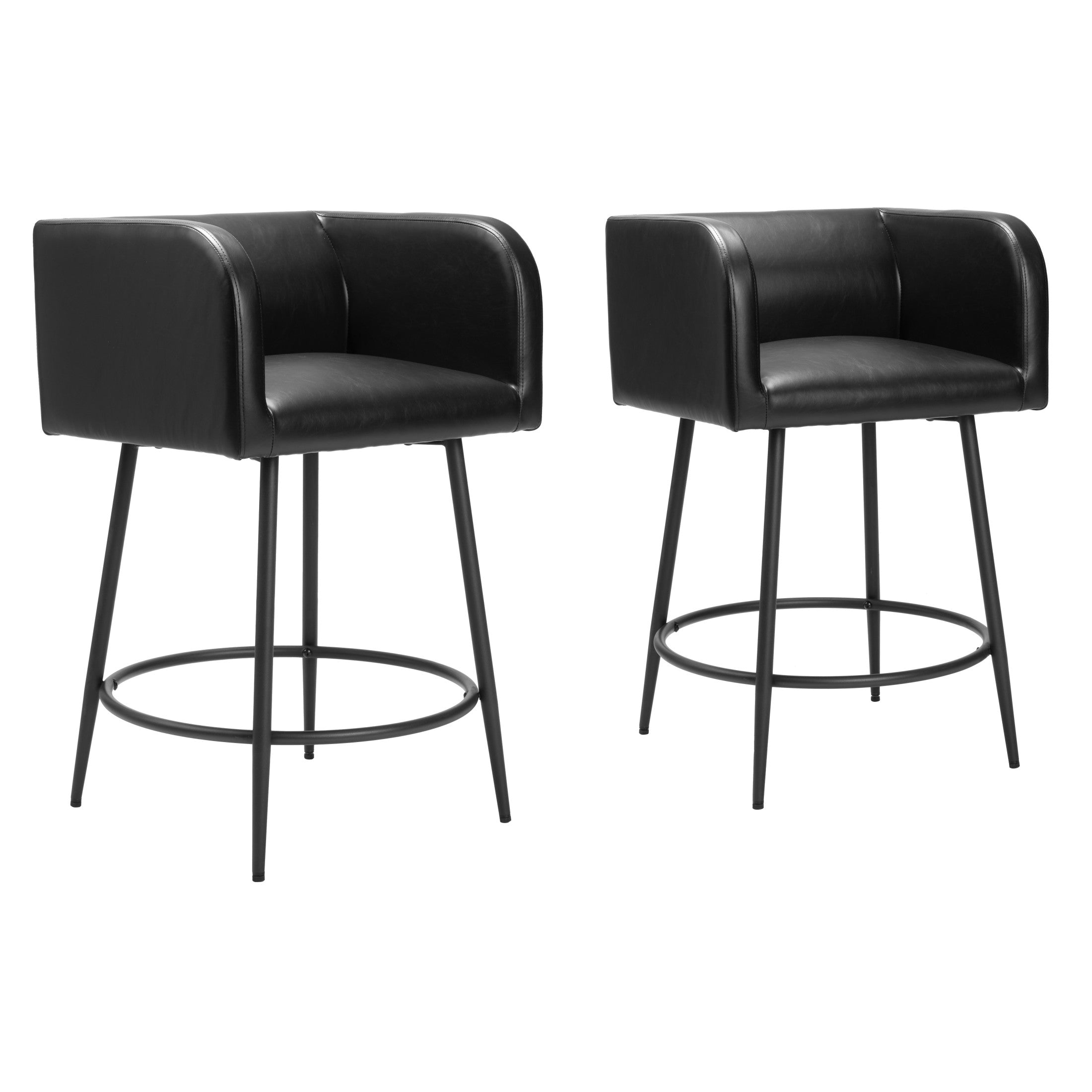 Horbat Counter Stool (Set of 2) Black