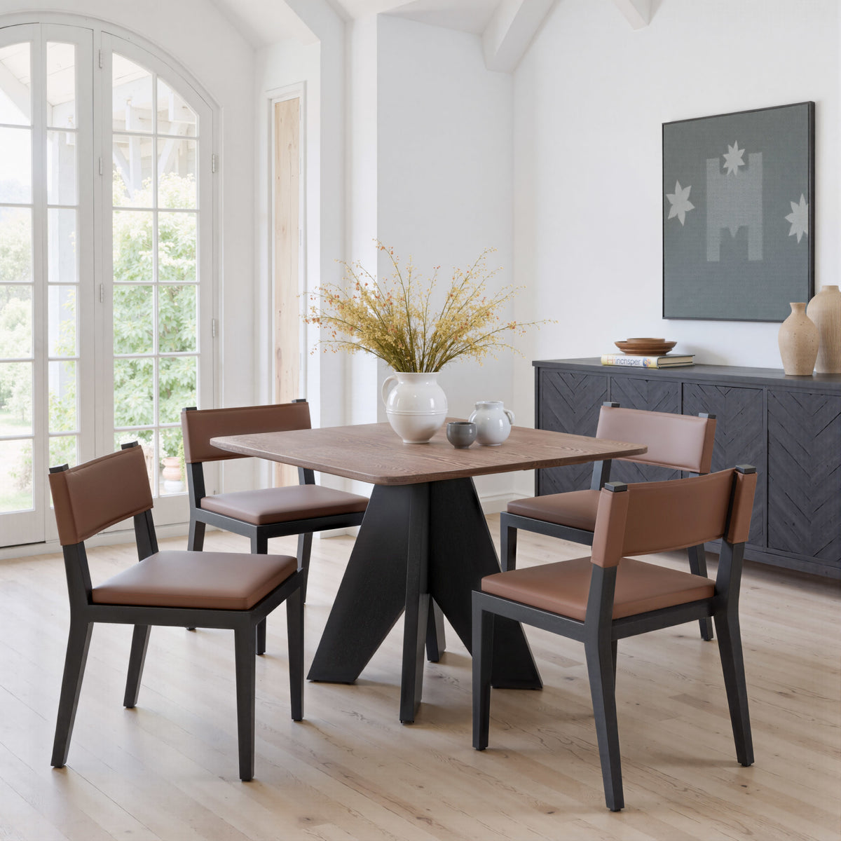 Lisse Square Dining Table Espresso