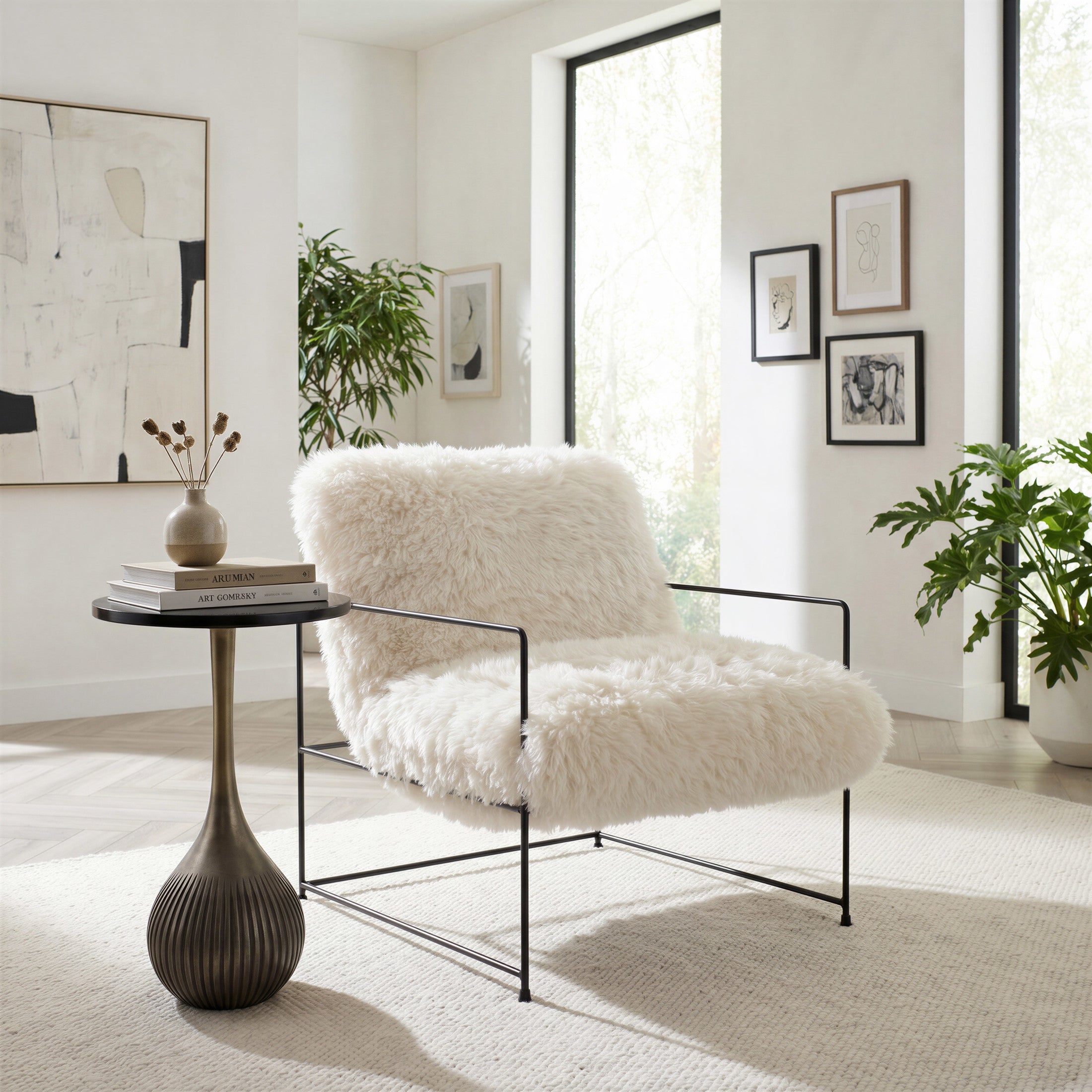 Pelut Accent Chair White