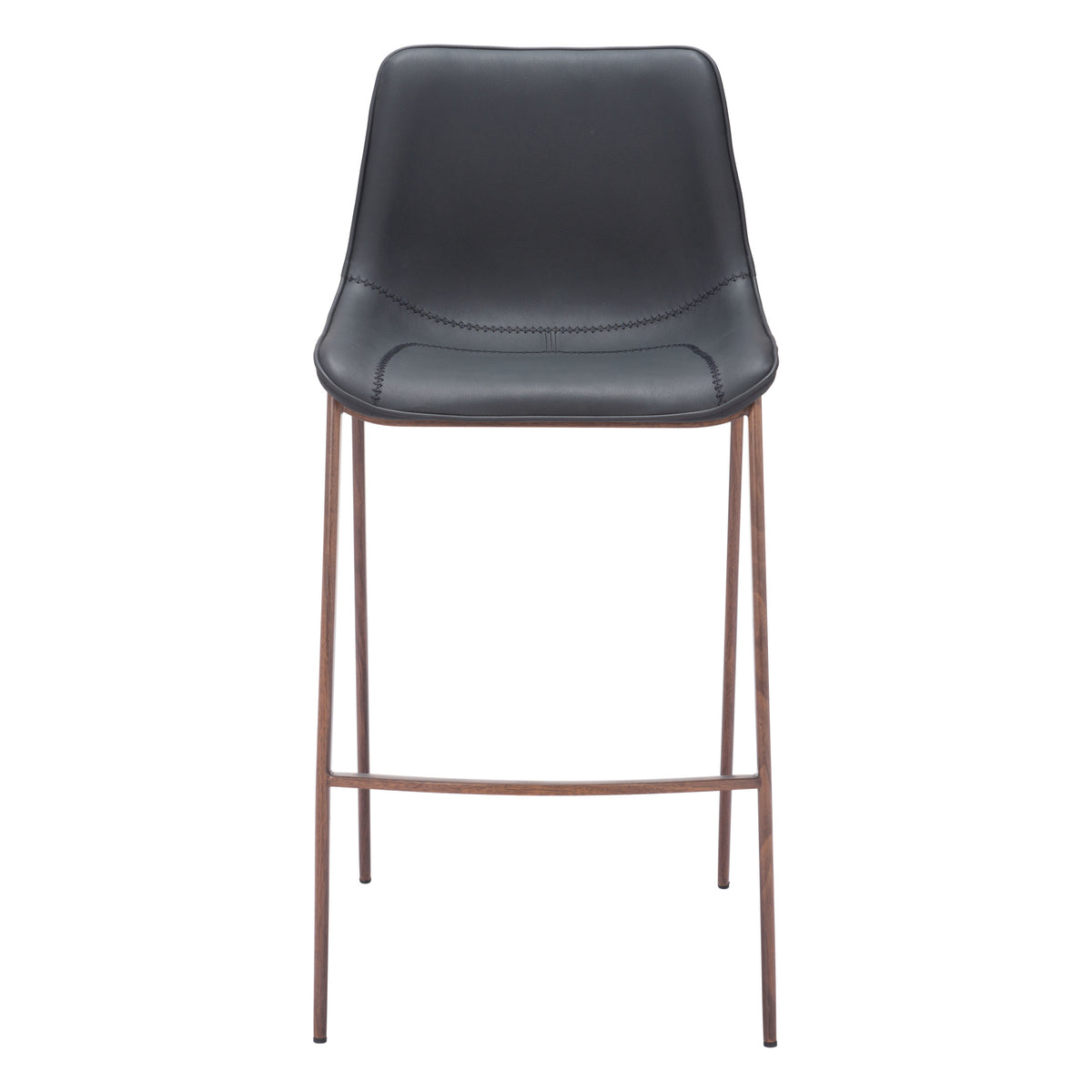 Magnus Barstool (Set of 2) Black & Walnut