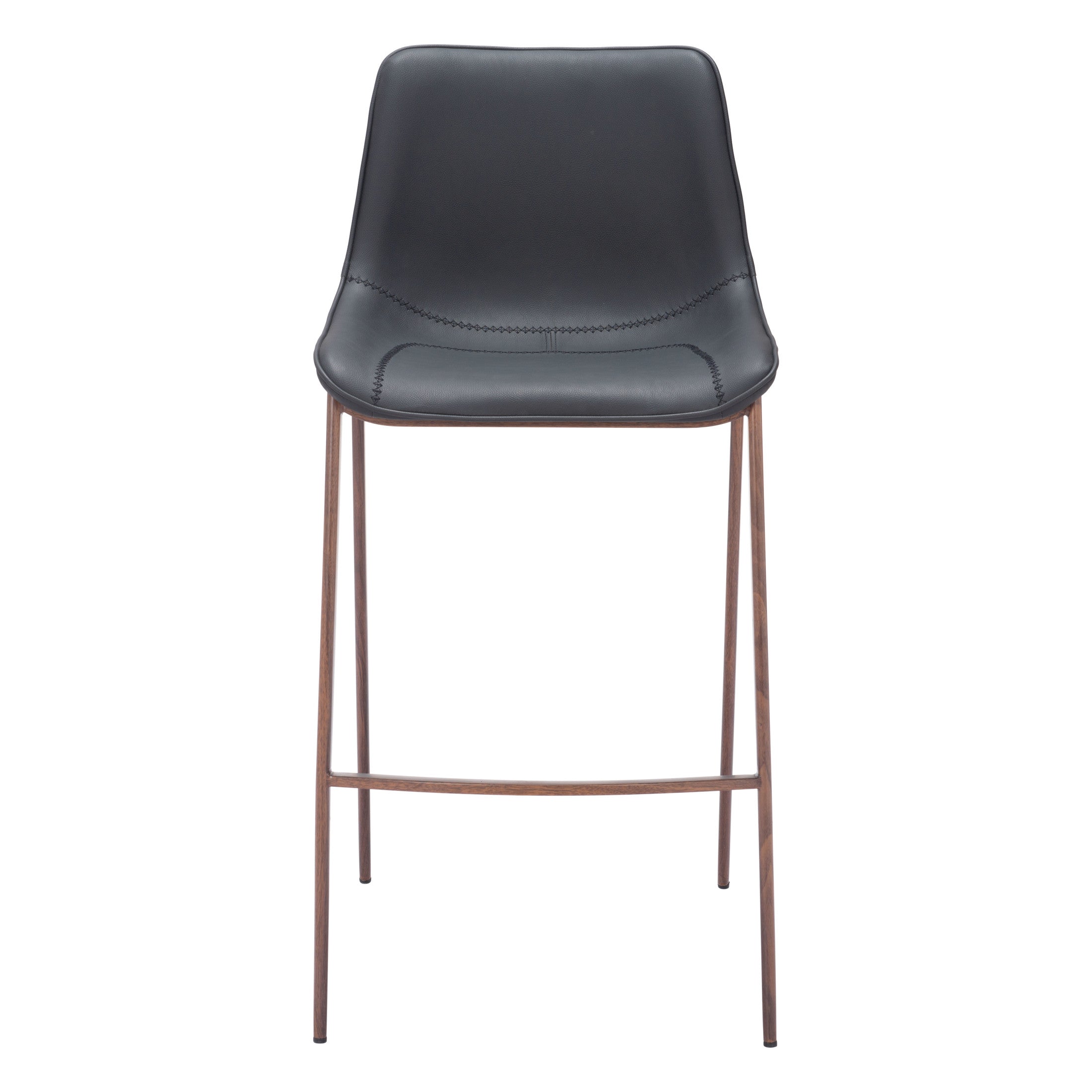 Magnus Barstool (Set of 2) Black & Walnut
