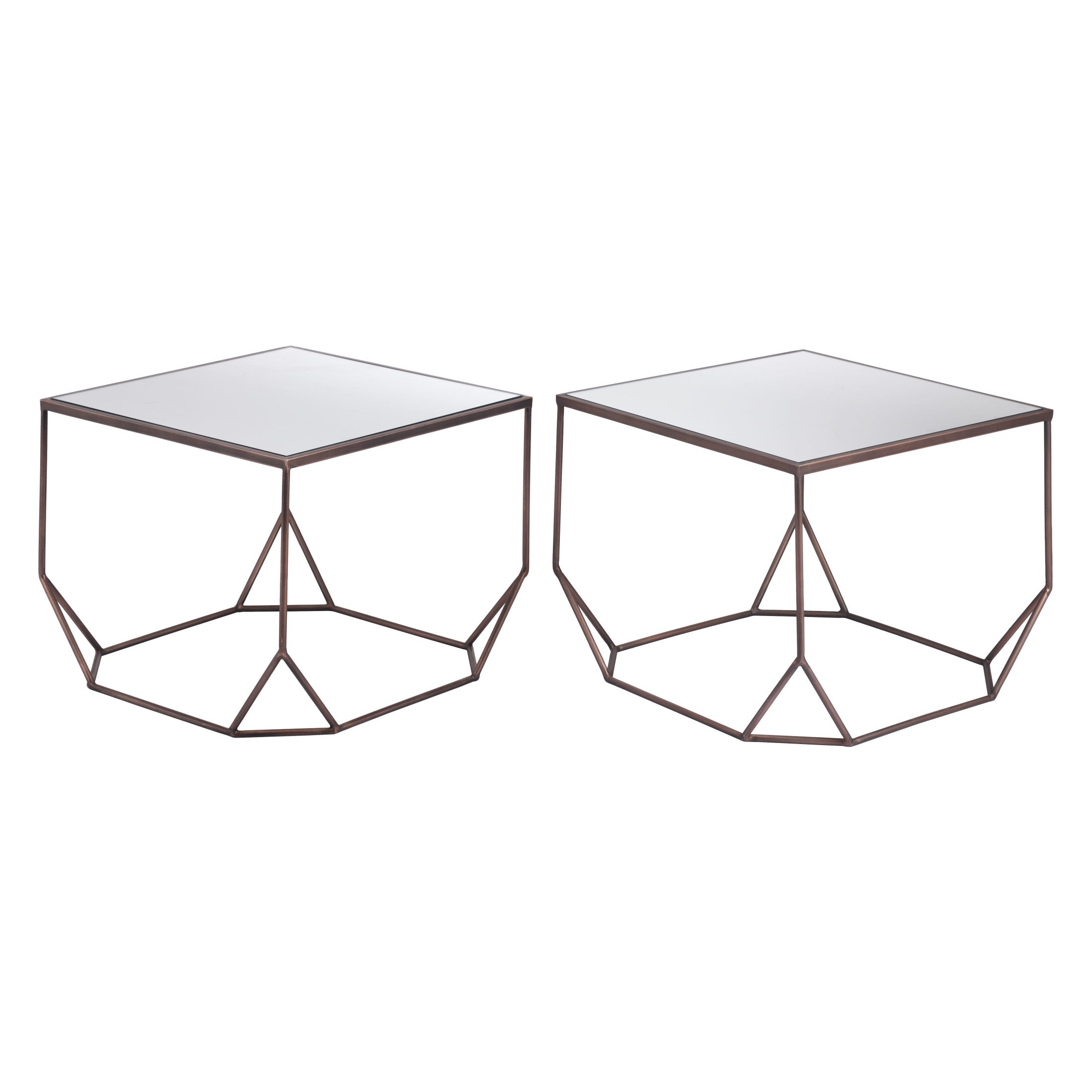 Arzon Coffee Table Set (2-Piece) Bronze