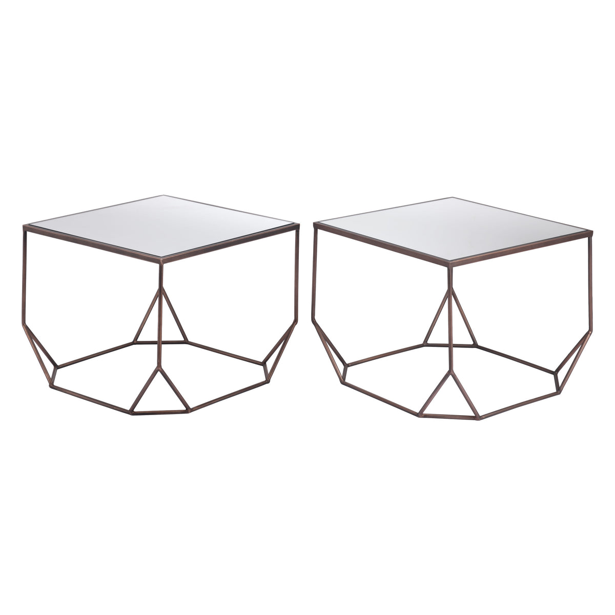 Arzon Coffee Table Set (2-Piece) Bronze