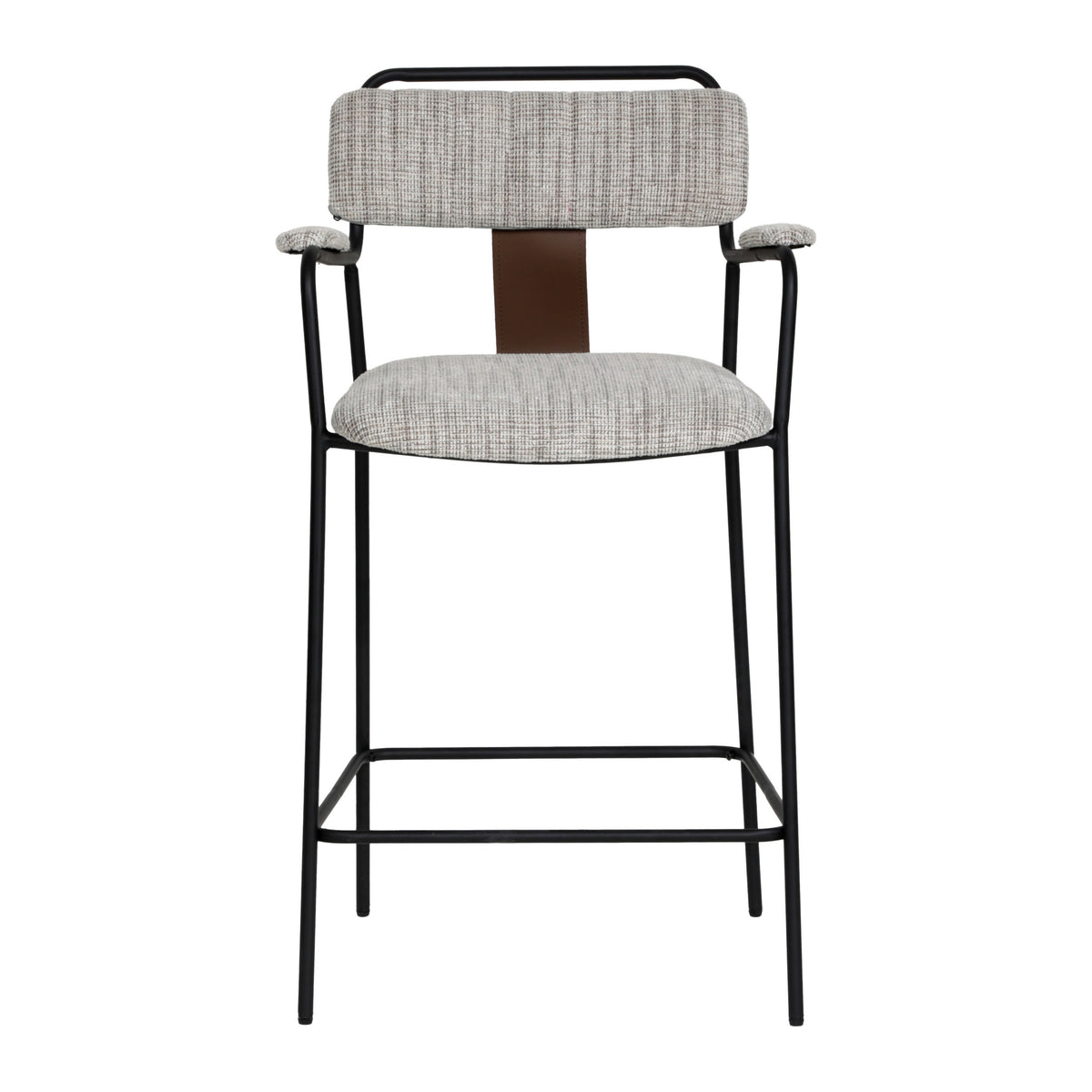 Couva Counter Stool (Set of 2) Gray Tweed