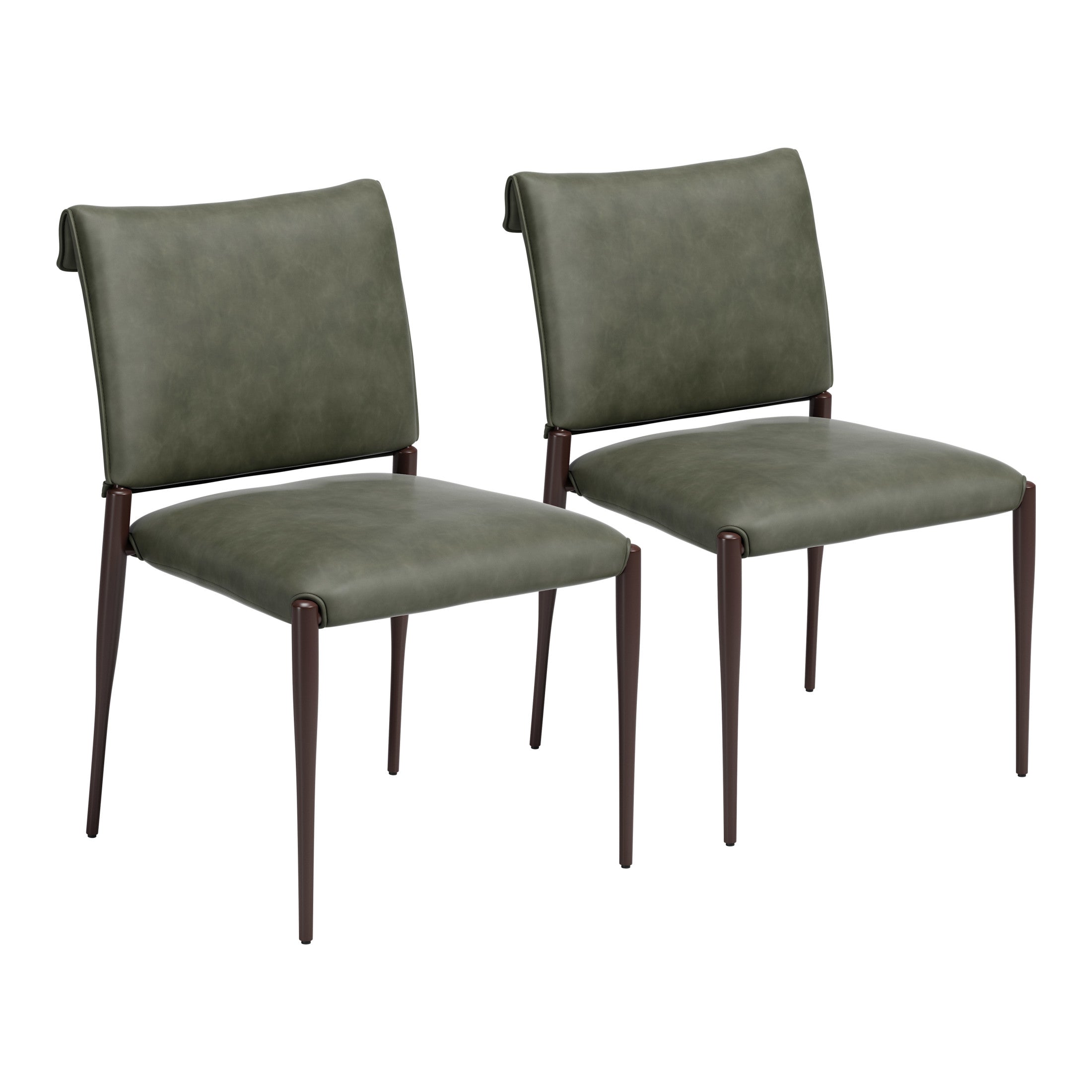 Freesia Dining Chair (Set of 2) Olive Green