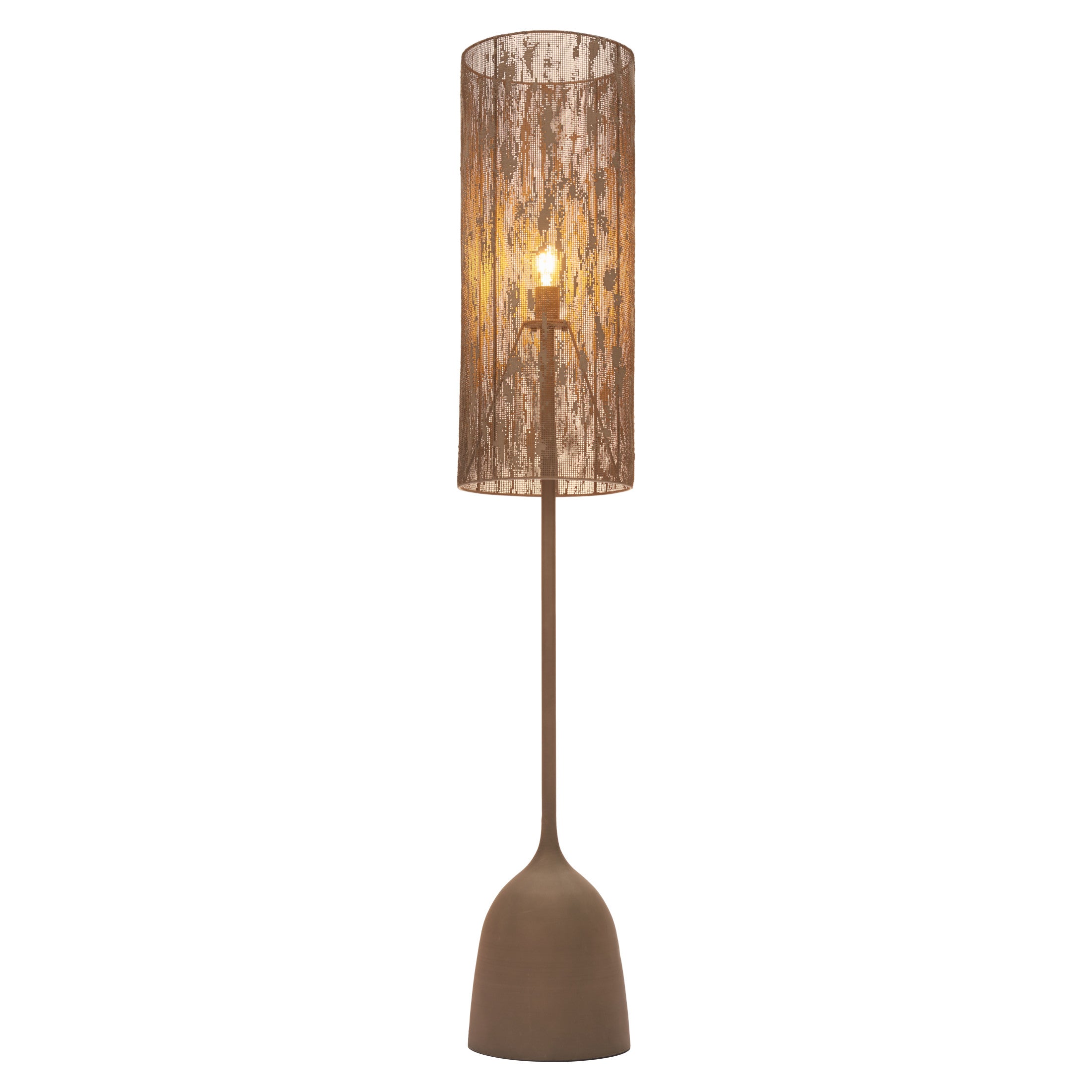 Buff Floor Lamp Taupe