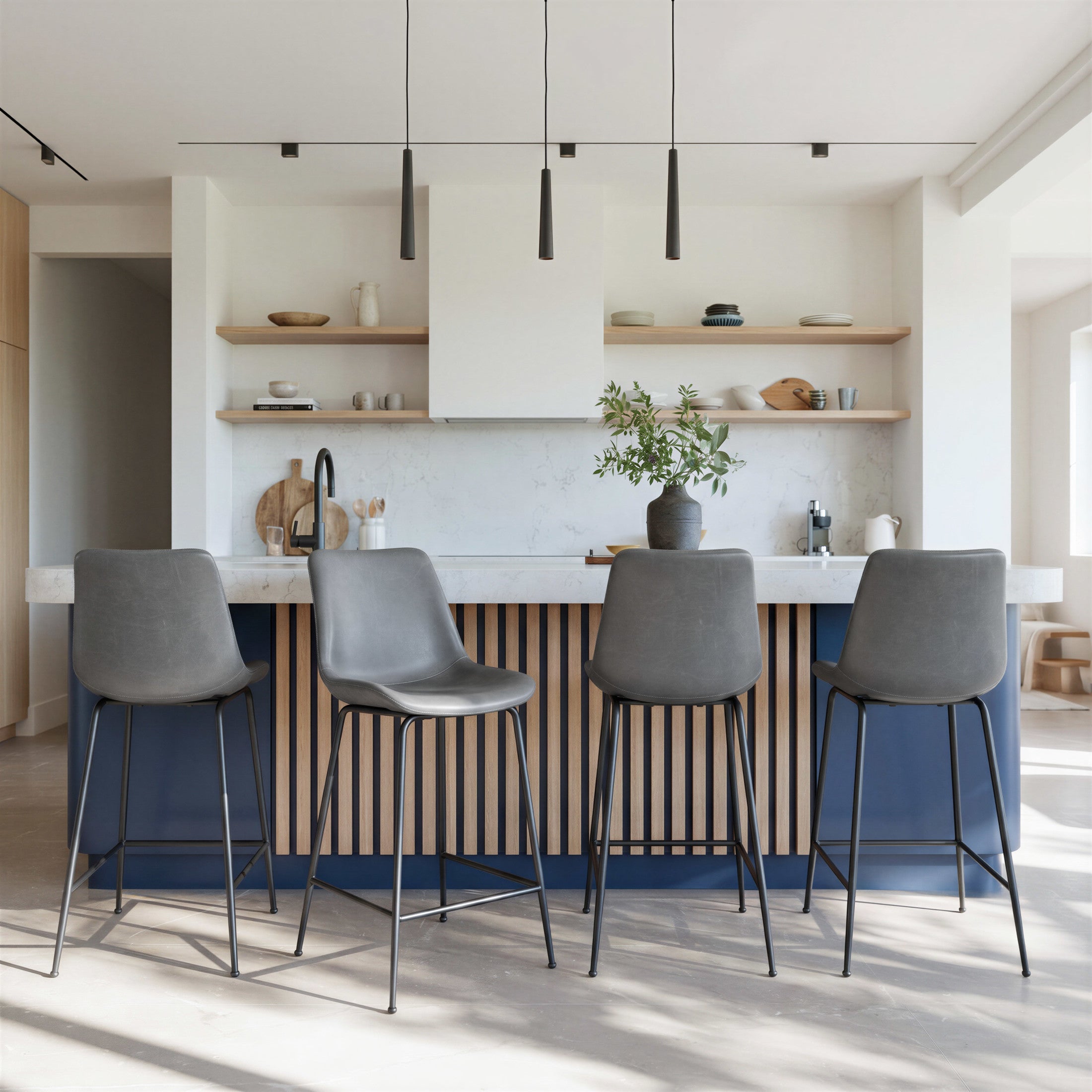 Byron Counter Stool Gray