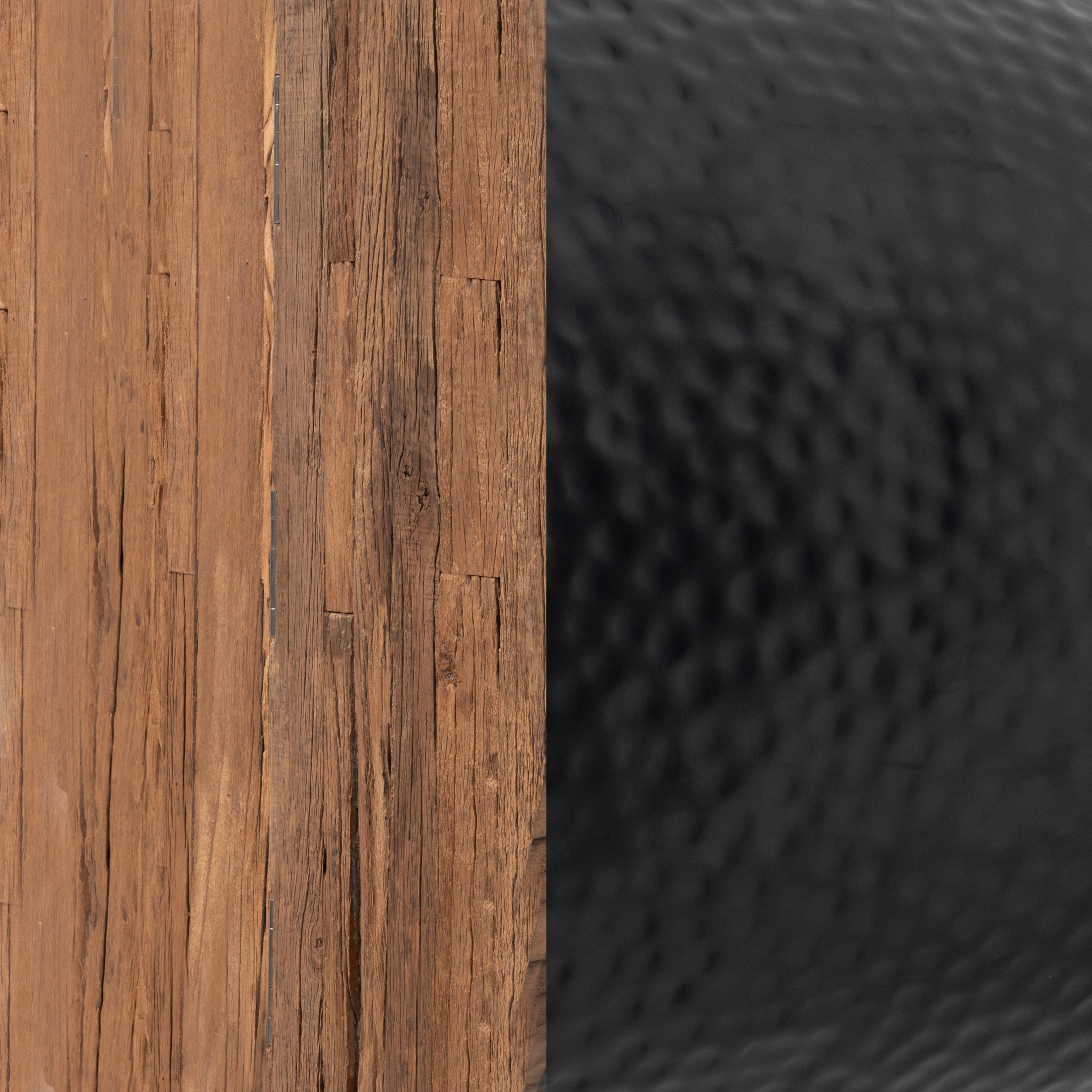 Duskan Storage Side Table Natural & Black