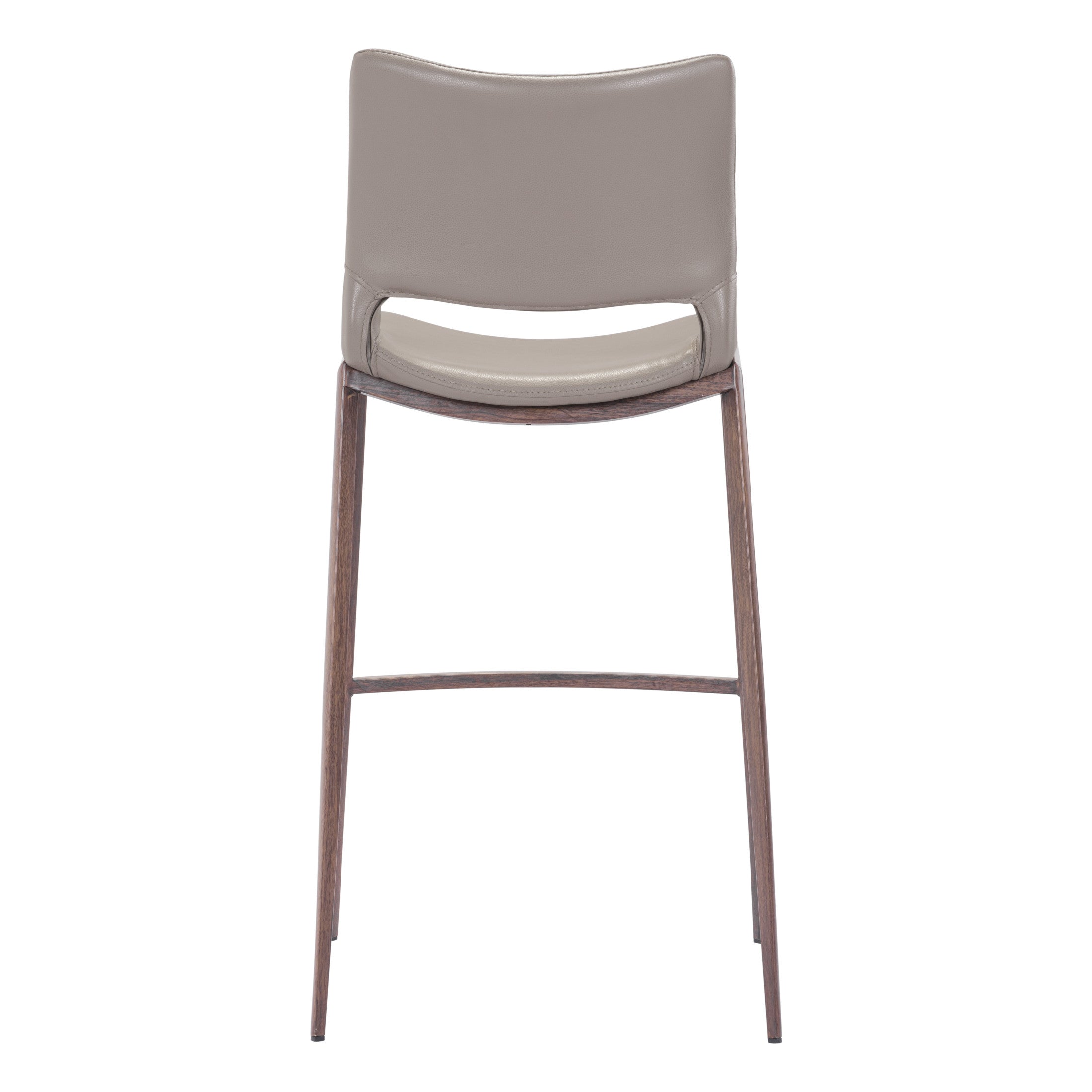 Ace Barstool (Set of 2) Brown & Walnut