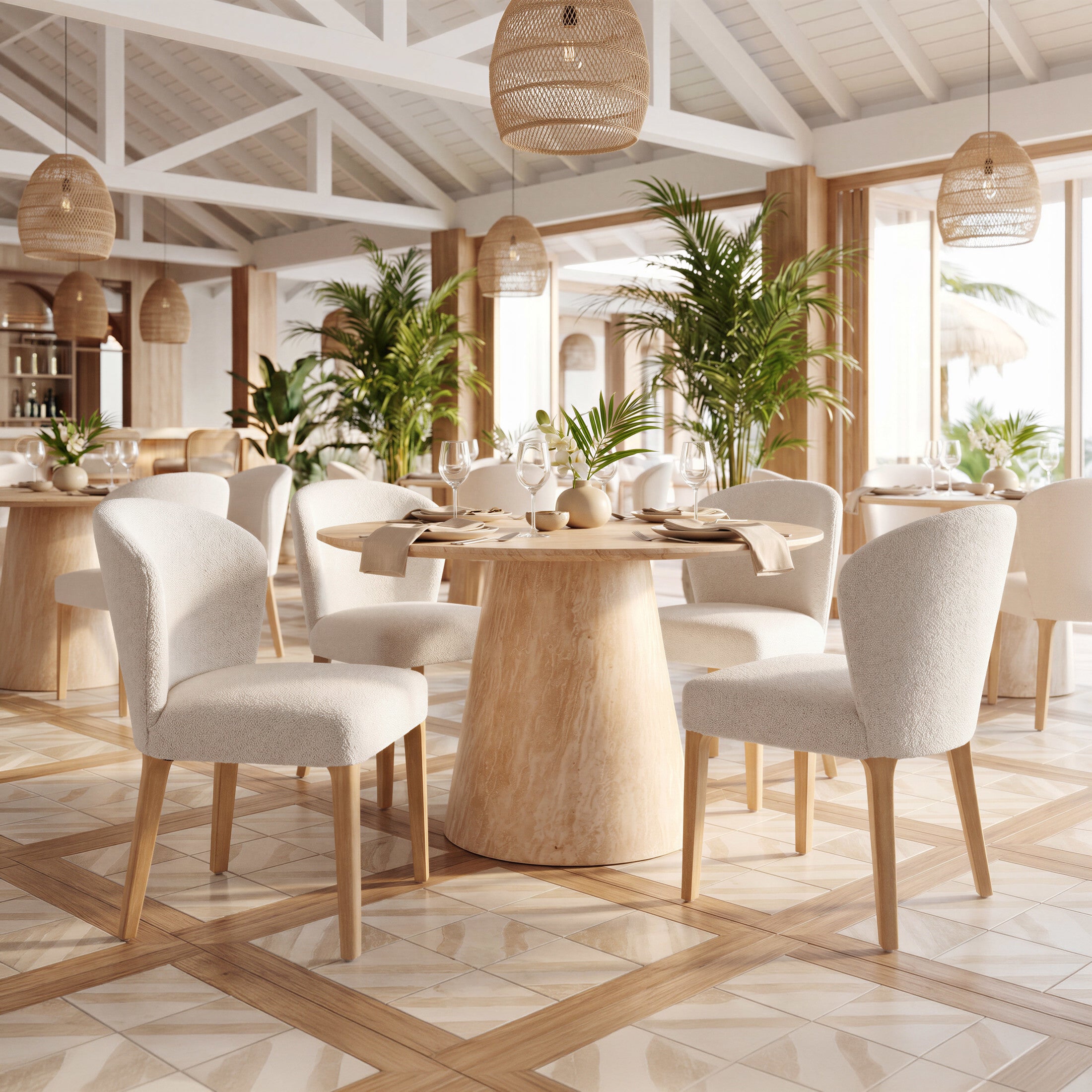 Mondstein Dining Chair (Set of 2) Ivory