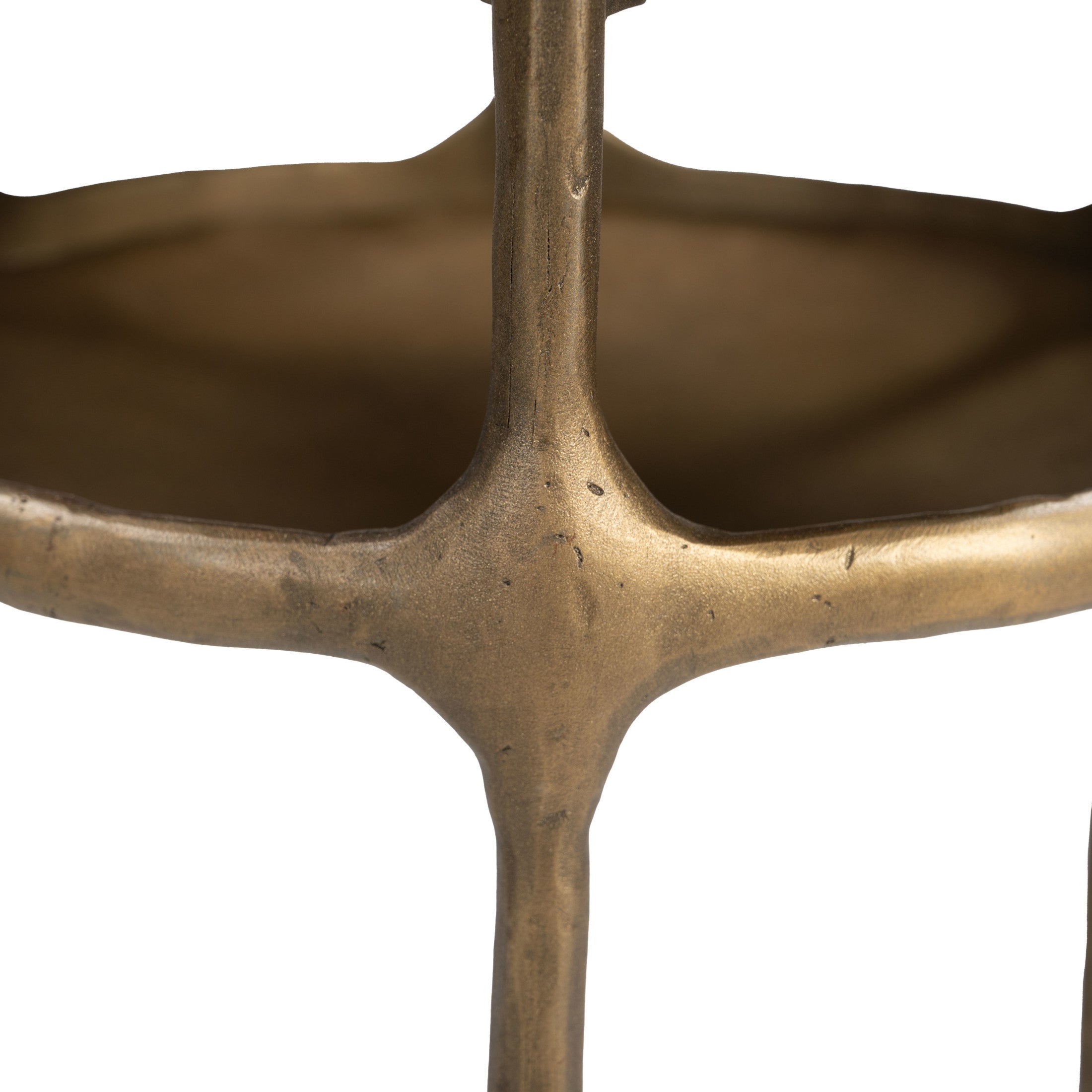 Bild Side Table White & Brass