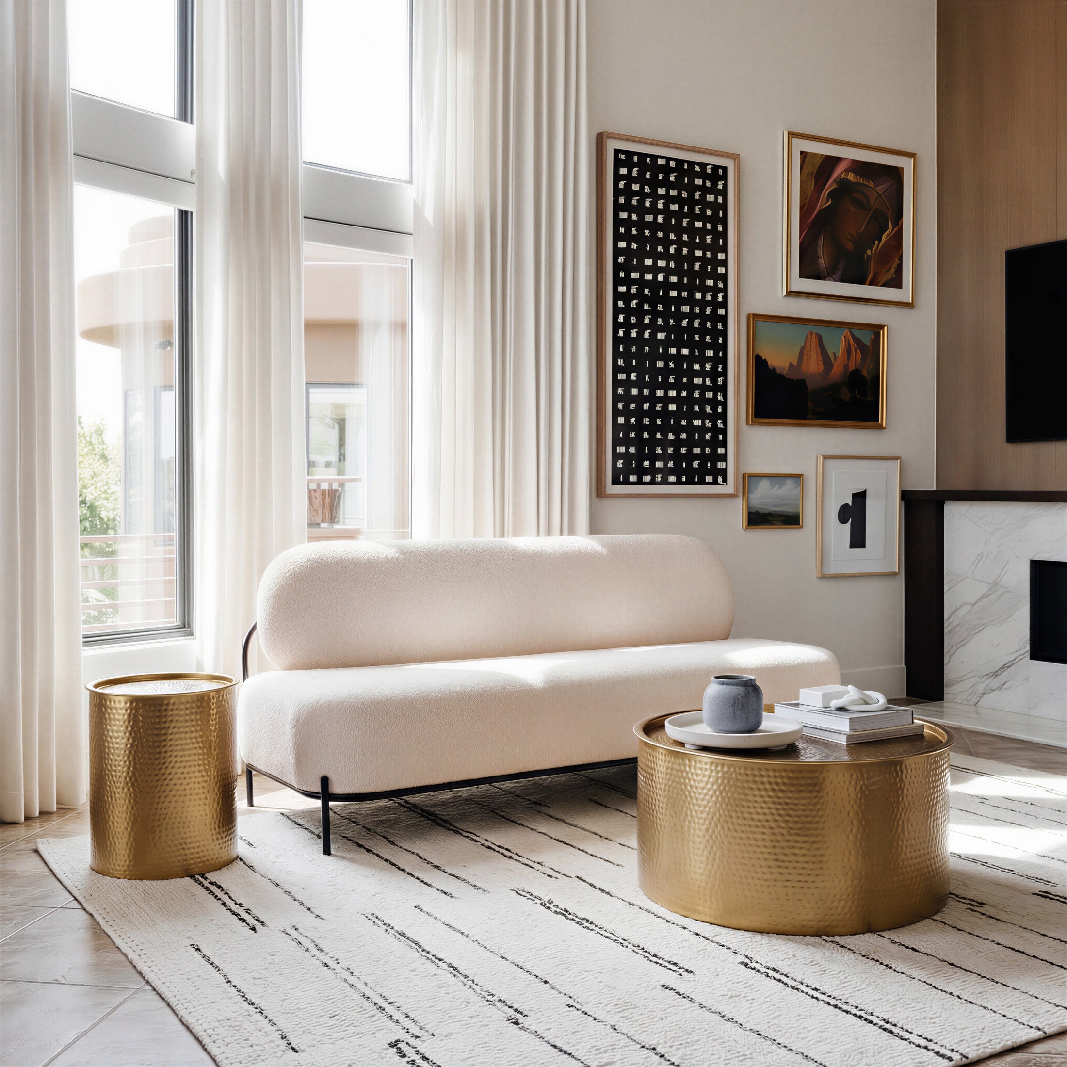 Coldveil Storage Coffee Table Gold