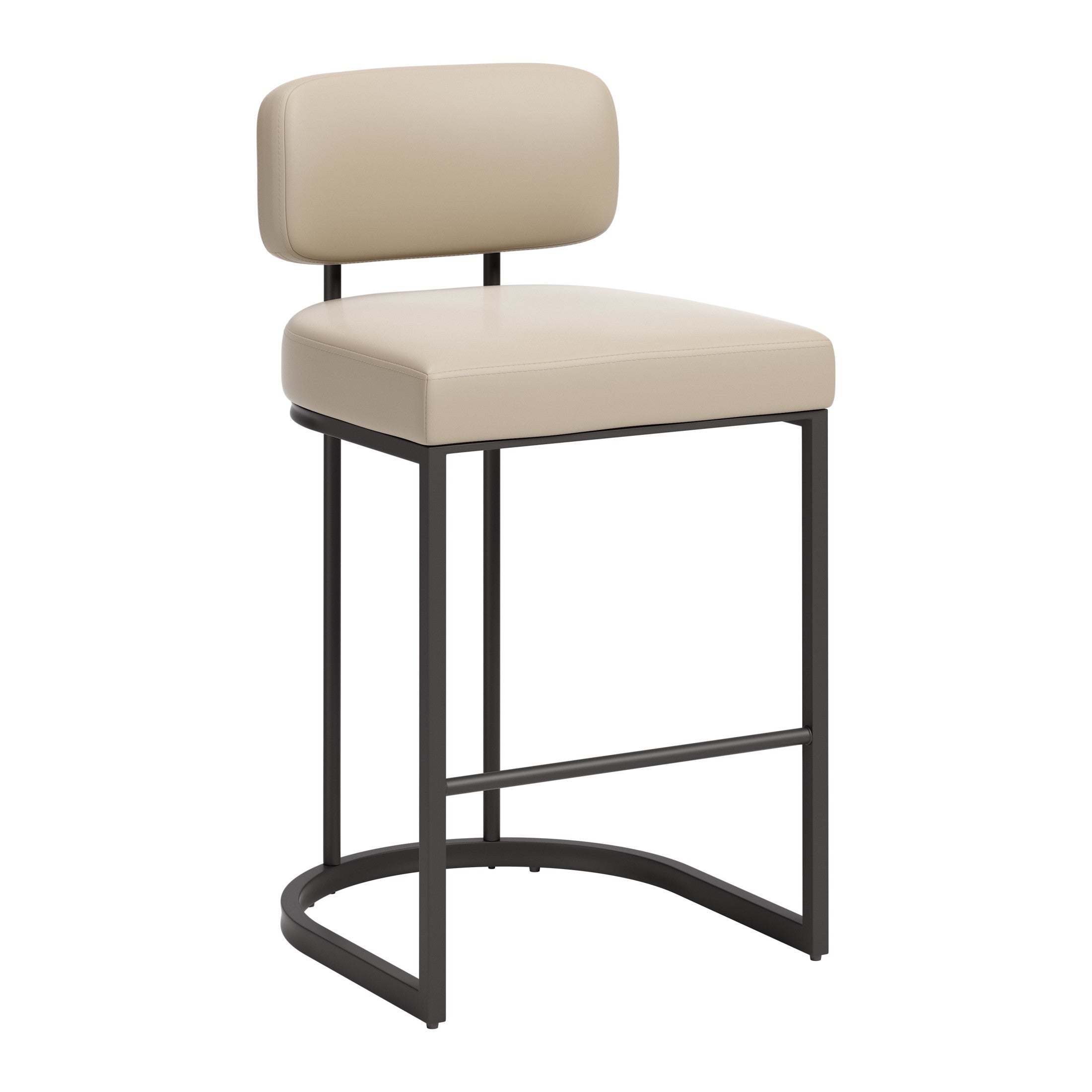 Velar Counter Stool (Set of 2) Beige & Gray